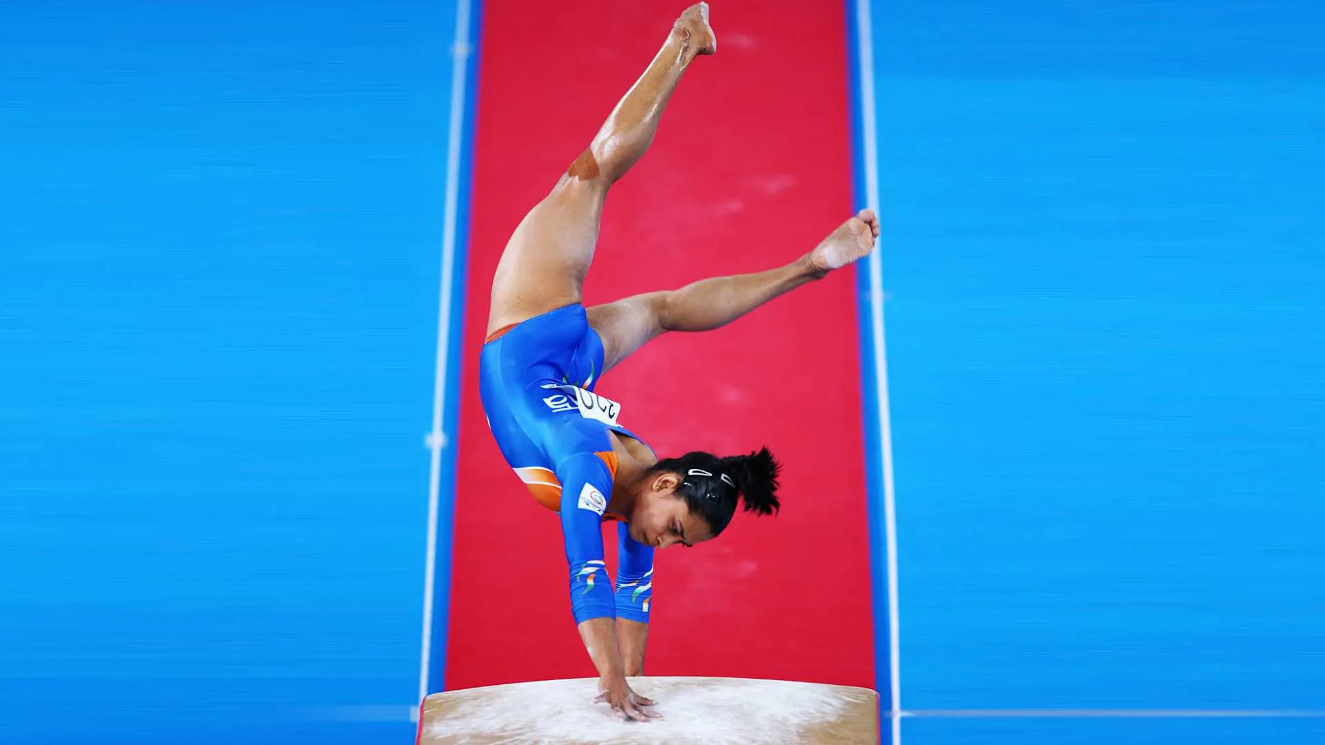Vault (Gymnastics): Dipa Karmakar, An Indian artistic gymnast, The FIG Artistic Gymnastics World Challenge Cup champion. 1920x1080 Full HD Wallpaper.