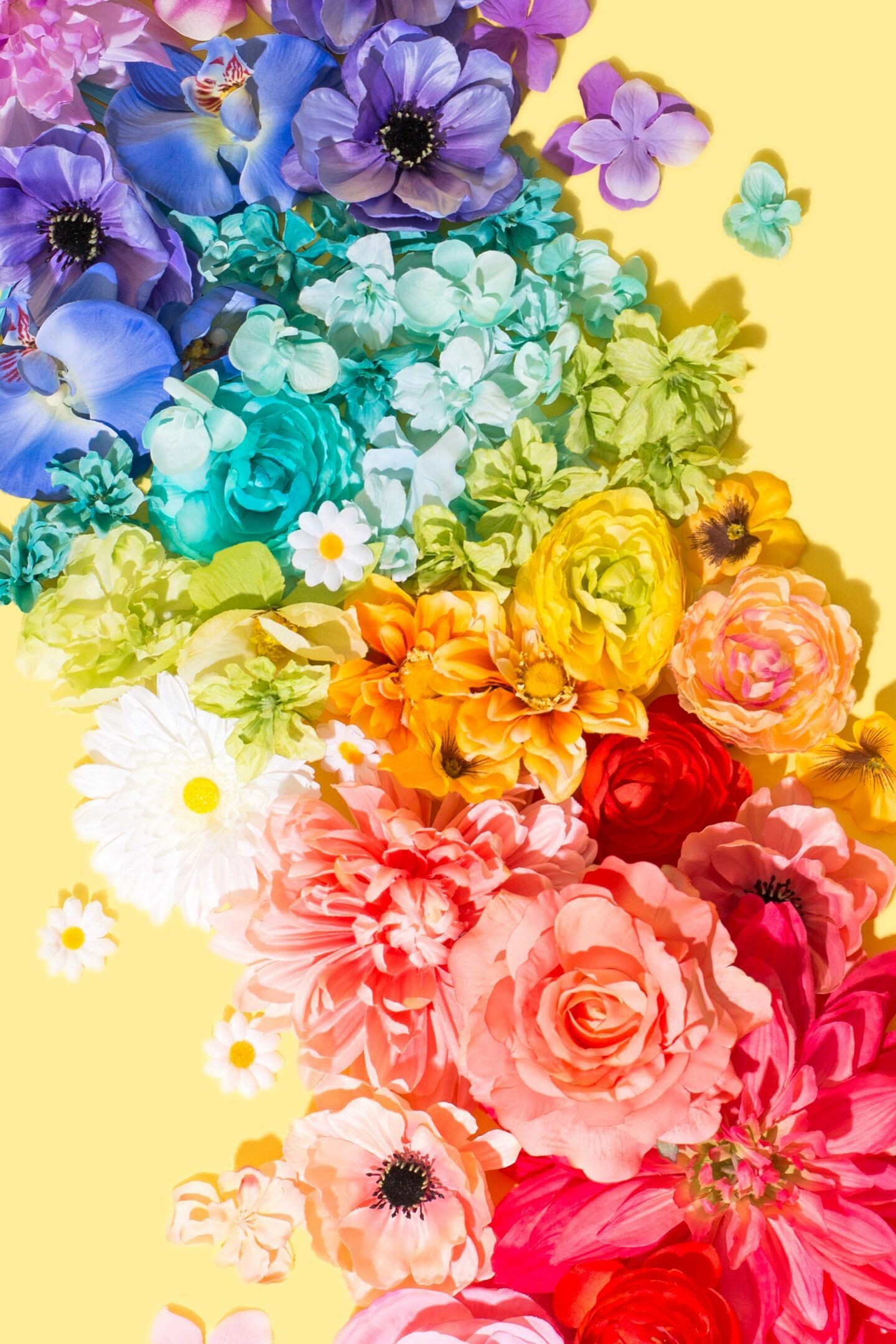 Flower Bouquet: Colorful Flowers, Flowering Plant, Rose. 1440x2160 HD Wallpaper.
