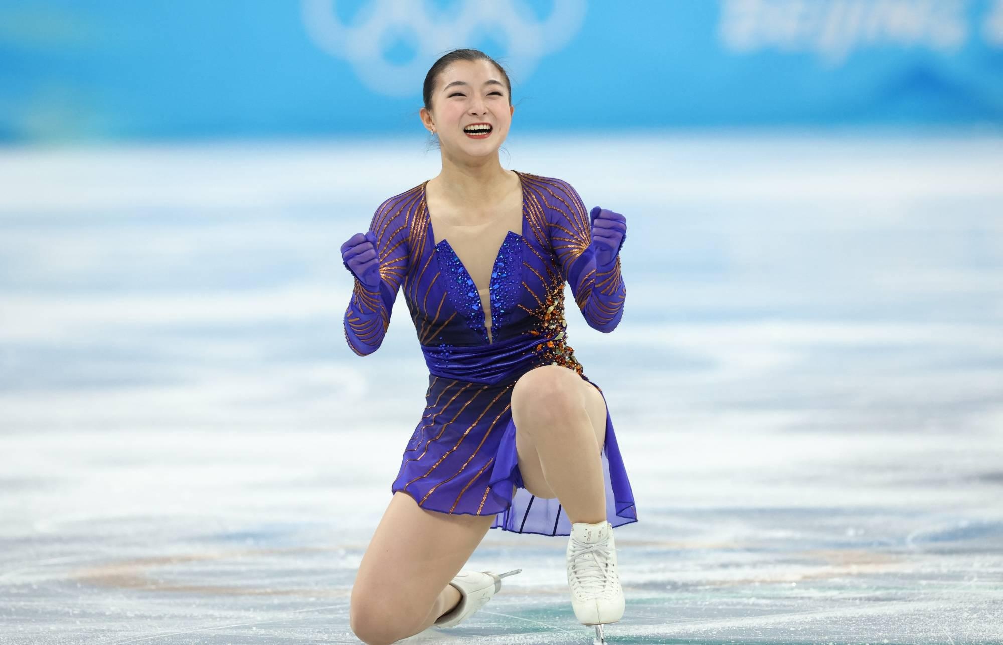 Kaori Sakamoto, Free skate performance, Winter Olympics 2022, 2000x1290 HD Desktop