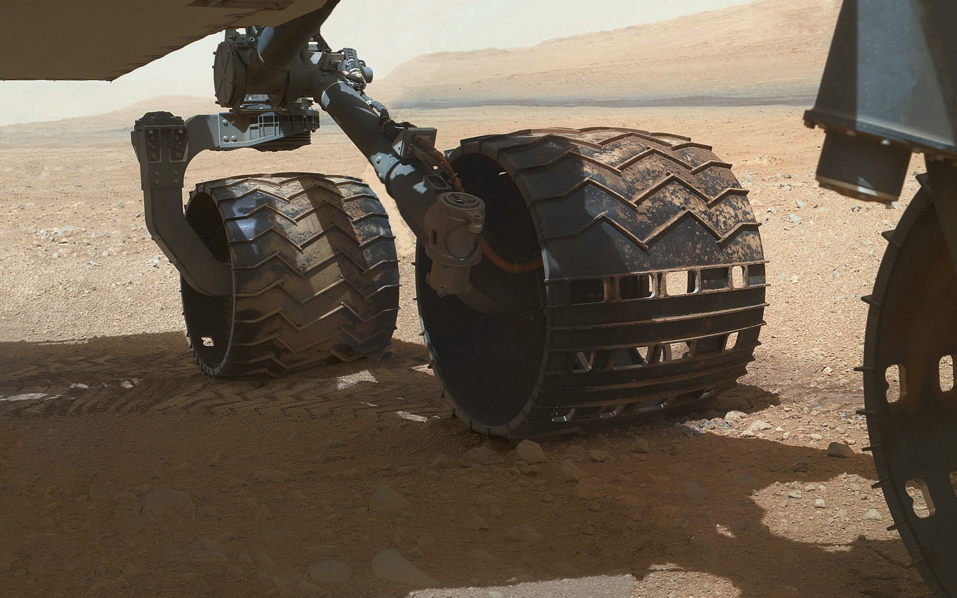 Curiosity rover wheels, NASA wallpaper, Mars desktop, Laptop wallpapers, 1920x1200 HD Desktop