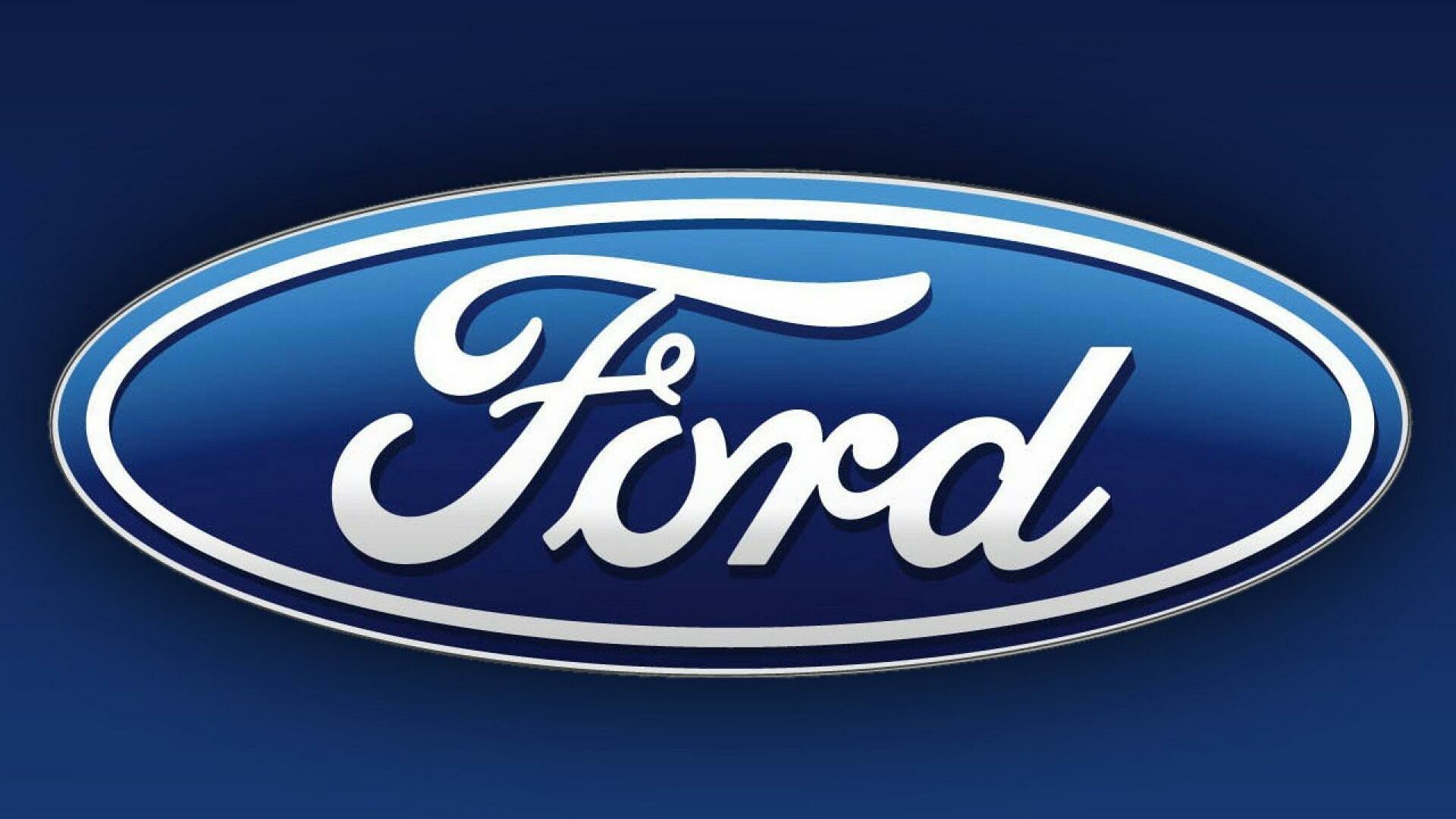Ford: One of the best-known corporate symbols in the world, Has been in regular use for more than 50 years. 1920x1080 Full HD Background.