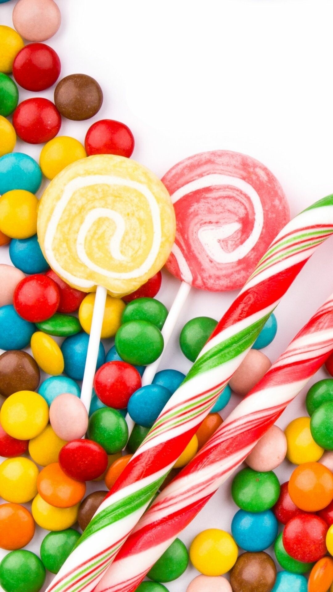 Colorful candy wallpapers, Sweet and vibrant, Eye-catching designs, Sugary cravings, 1080x1920 Full HD Handy