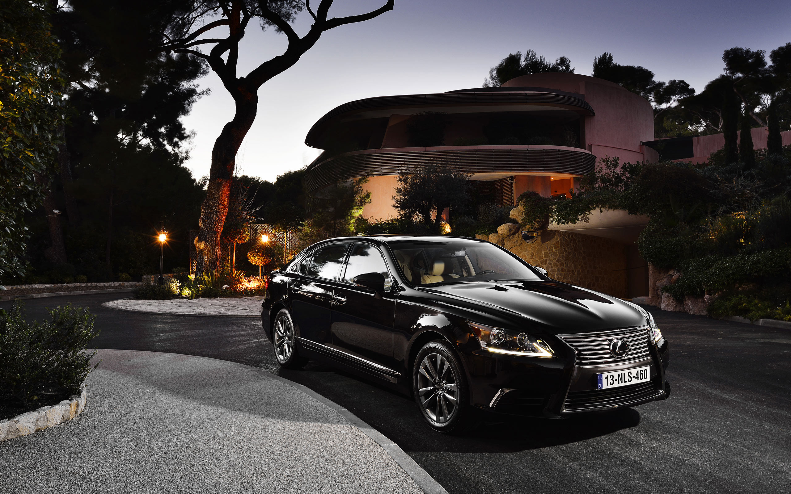 Lexus LS, Striking background, Captivating design, Premium car, 2560x1600 HD Desktop