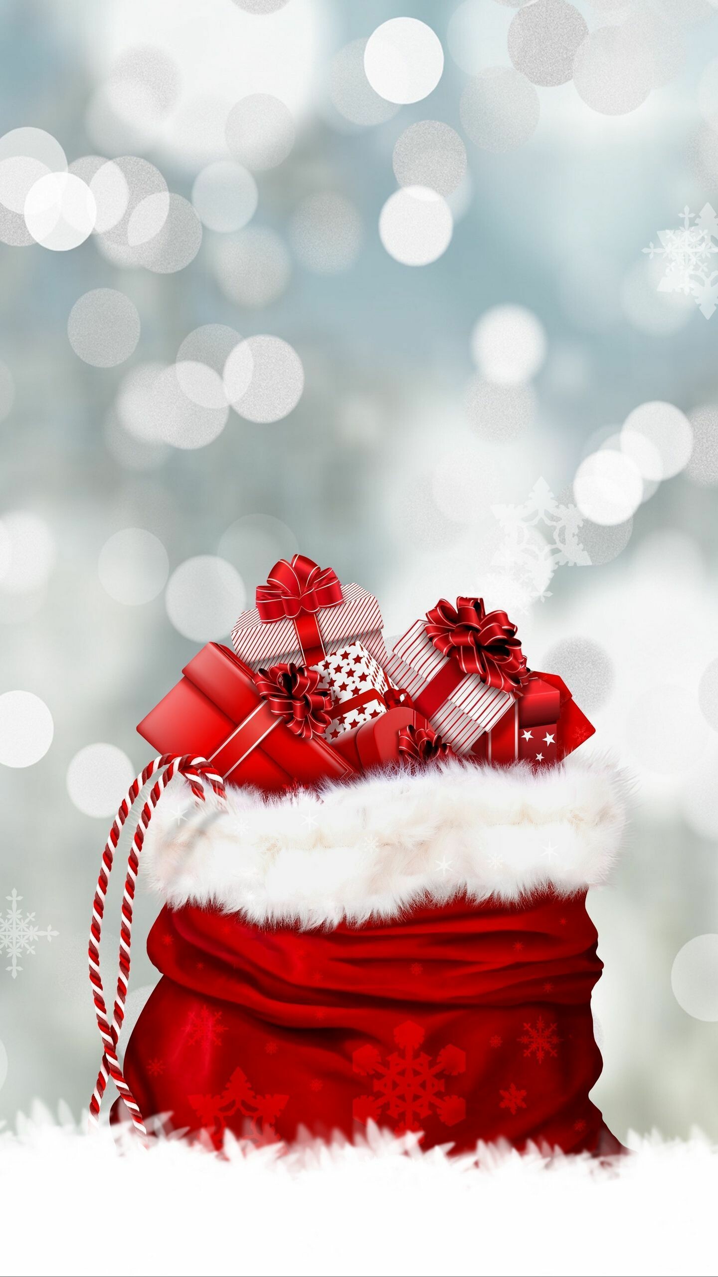 Christmas: A day of gift-giving, 25 December, A Christian holiday. 1440x2560 HD Background.