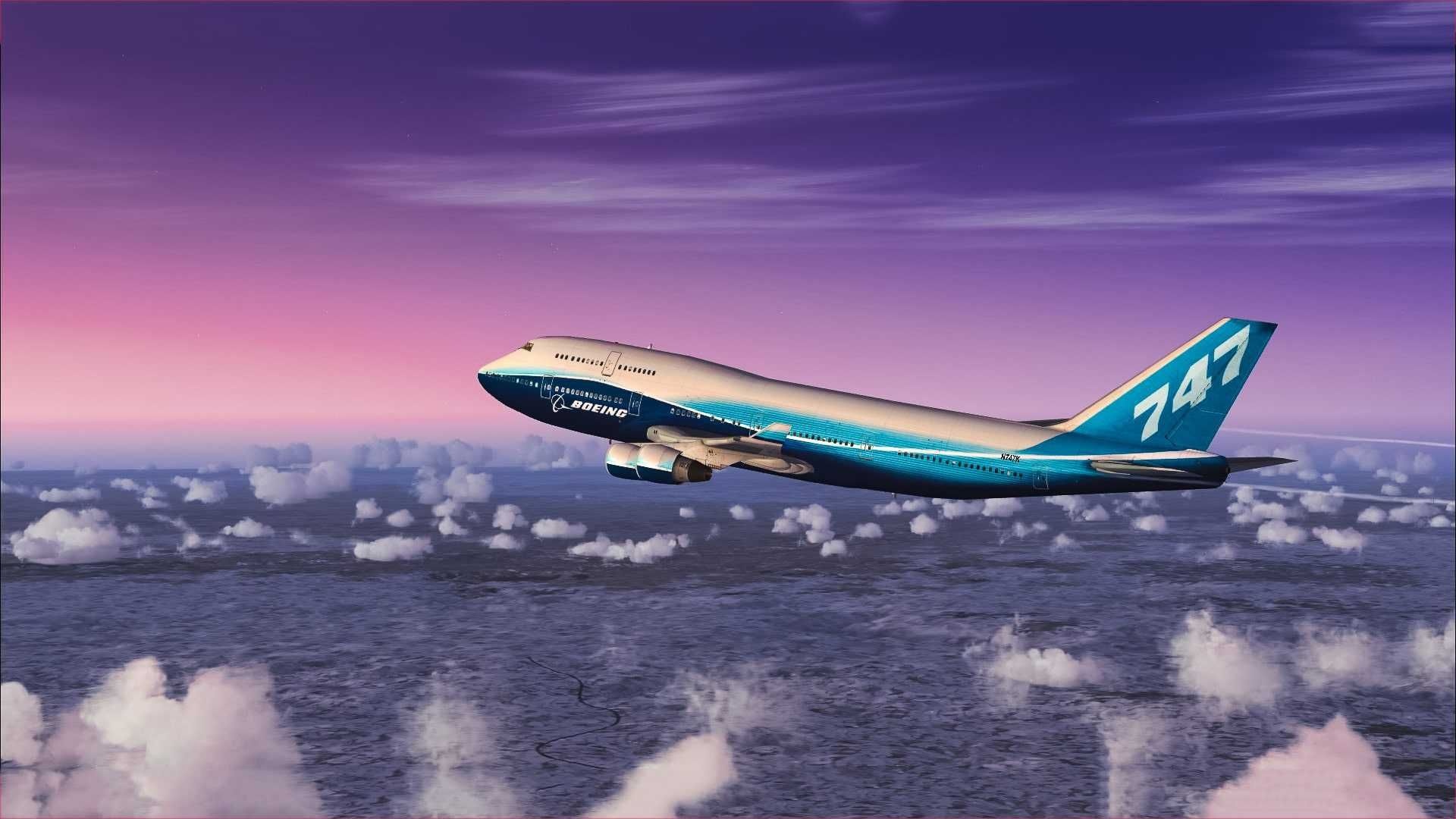 Boeing 747, Aerial magnificence, Air travel inspiration, Captivating views, 1920x1080 Full HD Desktop