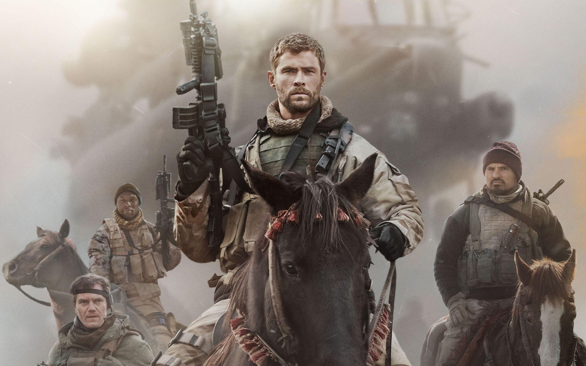 Chris Hemsworth: 12 Strong, Action-war film, Captain Mitch Nelson. 2400x1500 HD Background.