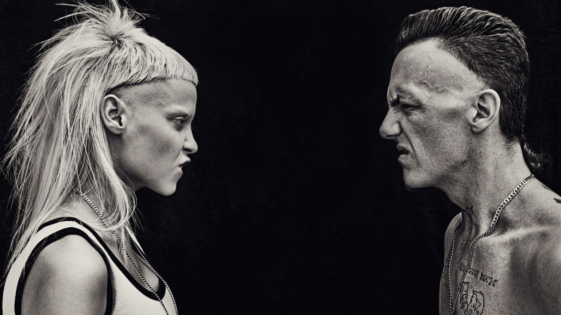 Die Antwoord: Formed their own independent label, Zef Recordz, and released their second album Tension through it. 1920x1080 Full HD Background.