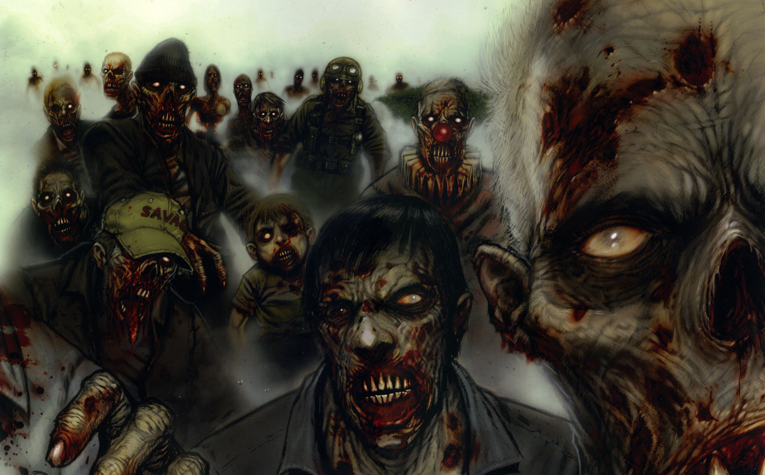 Zombie games, Android and iOS, Undead survival, Thrilling gameplay, 2560x1600 HD Desktop