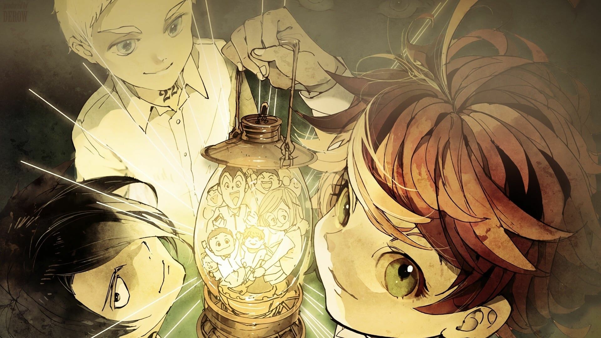 The Promised Neverland: The series began streaming on Crunchyroll, Hulu, Funimation and Hidive on January 9, 2019. 1920x1080 Full HD Wallpaper.