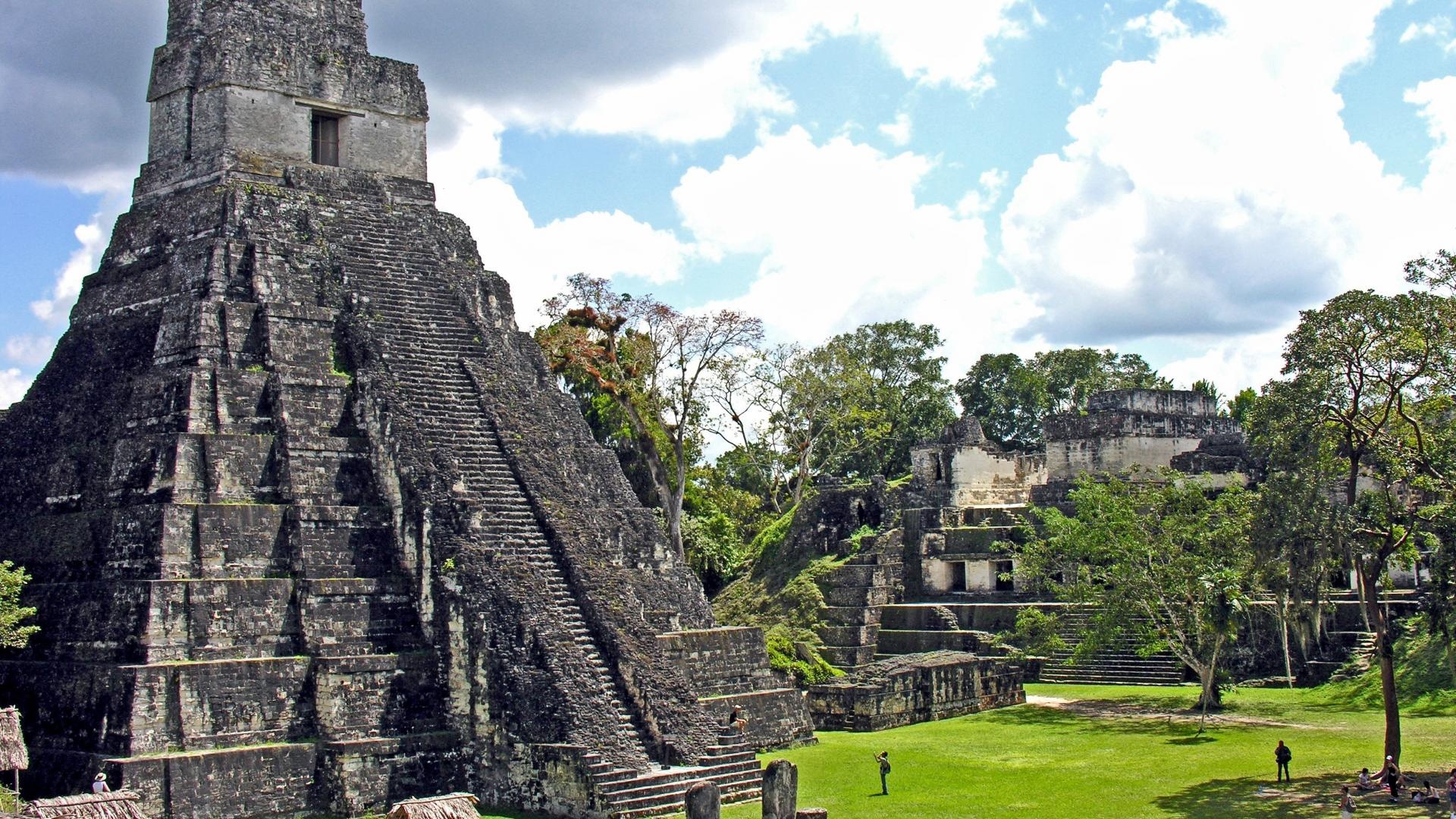 Guatemala Architektur in Tikal, 1920x1080 Full HD Desktop