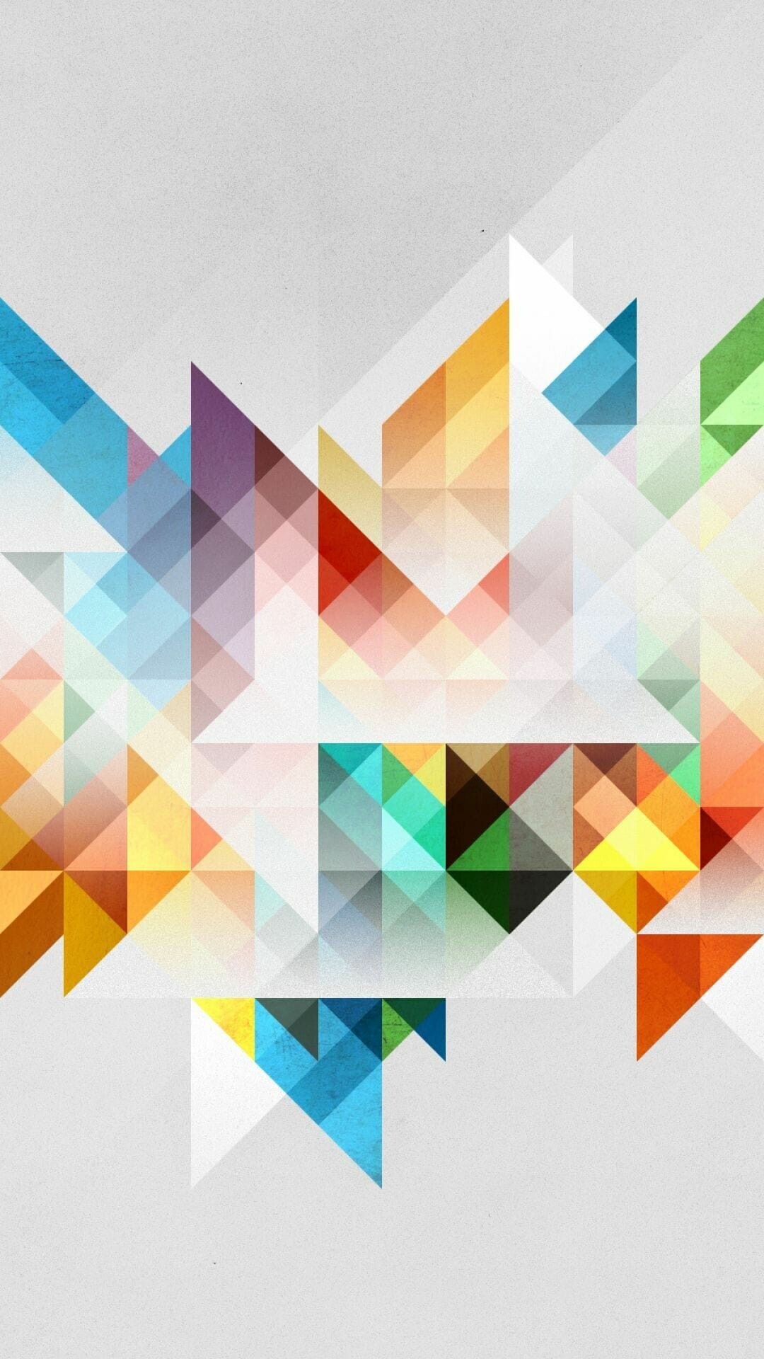 Geometry: Parallel sides, Triangles, Squares, Colorful polygons. 1080x1920 Full HD Background.