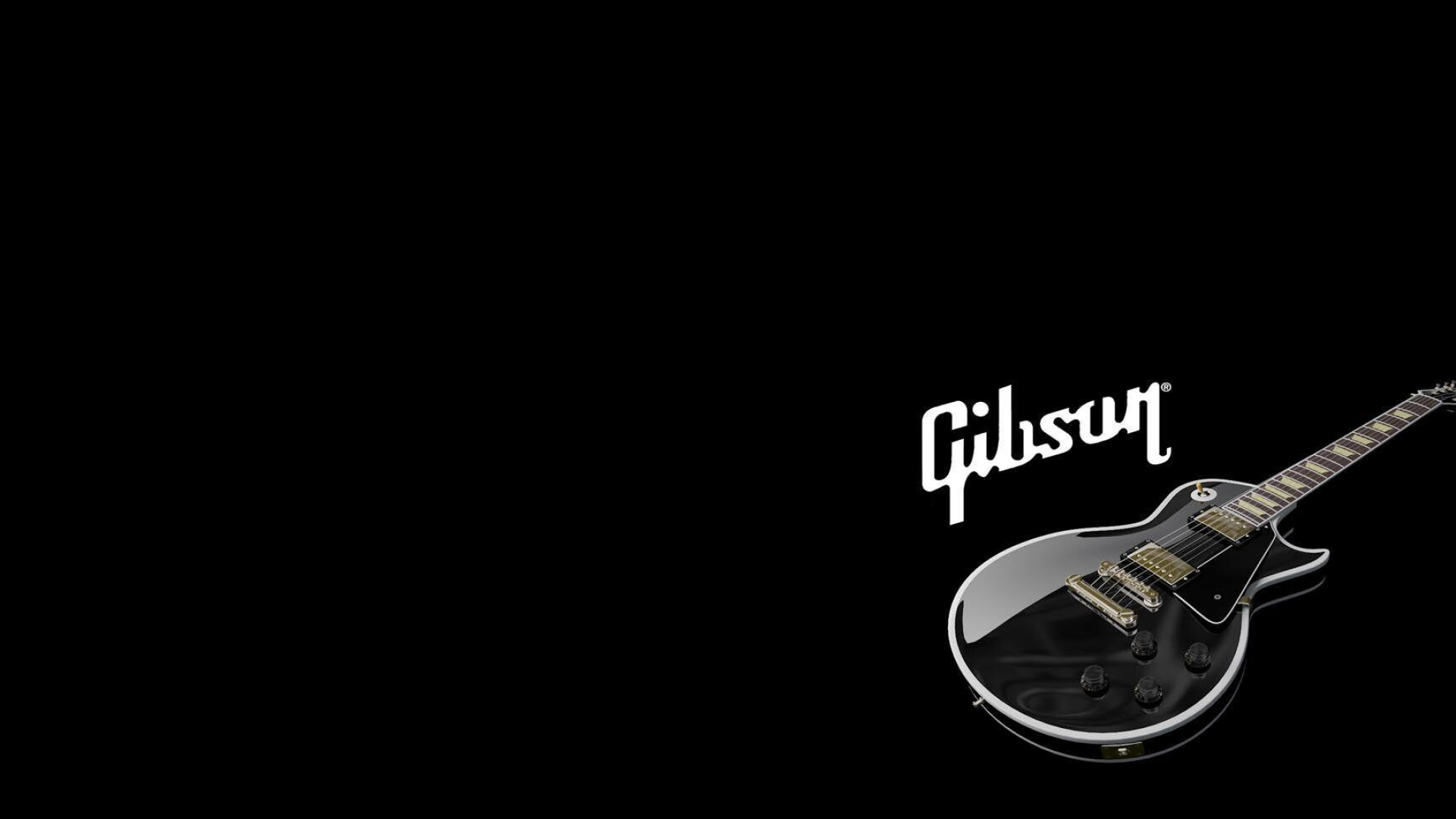 Gibson Guitar: Les Paul, Orville Gibson founded the company in 1902. 1920x1080 Full HD Background.