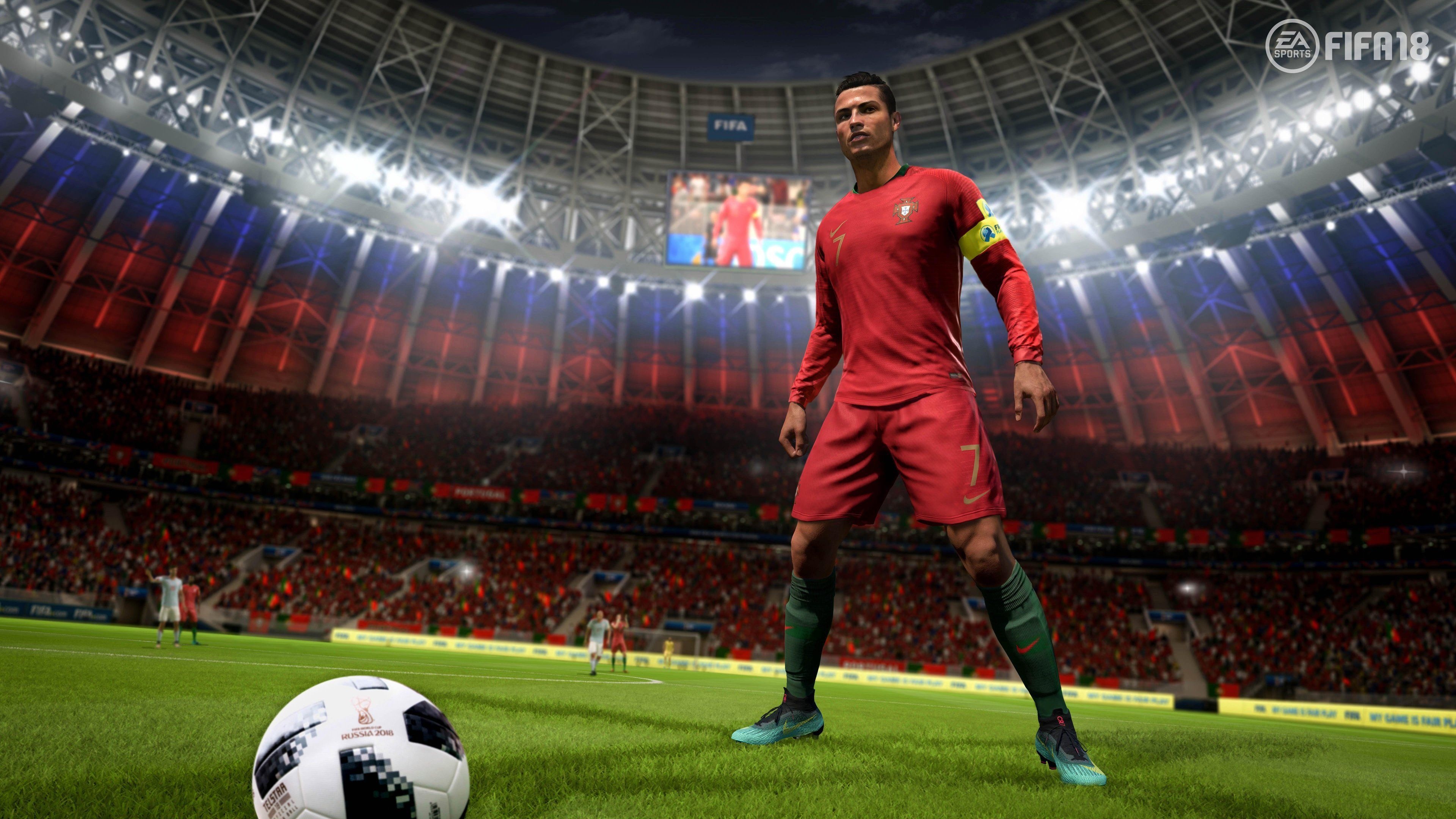 FIFA Soccer (Game): Produced by EA Sports for over 20 years, Gaming. 3840x2160 4K Background.