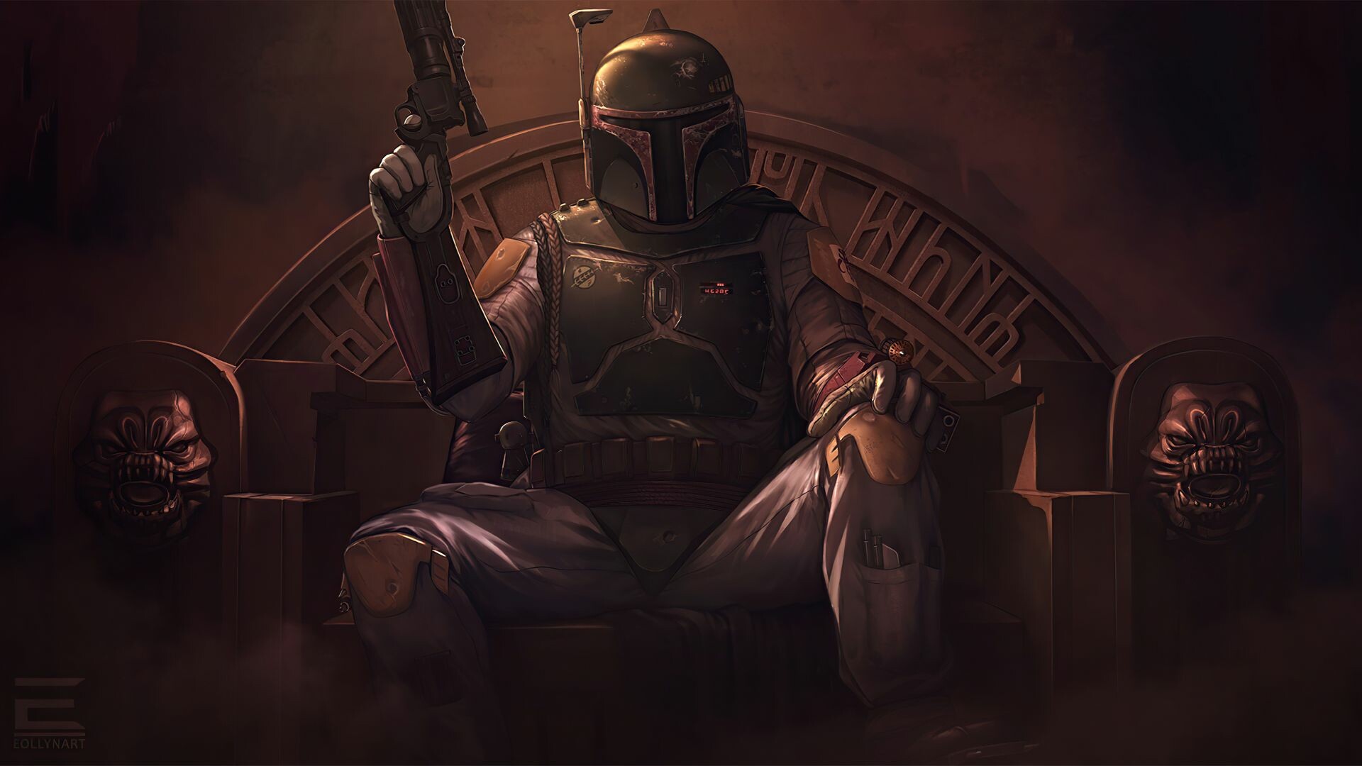 The Book of Boba Fett: A story set within the timeline of The Mandalorian and star Temuera Morrison. 1920x1080 Full HD Wallpaper.