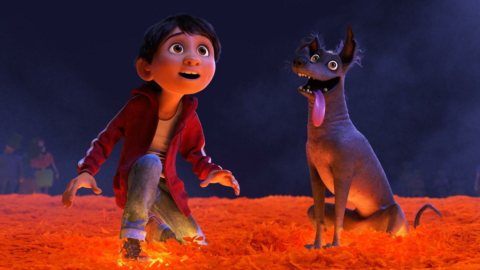 Coco (Cartoon): An amazing film about a boy called Miguel, Disney. 1920x1080 Full HD Background.
