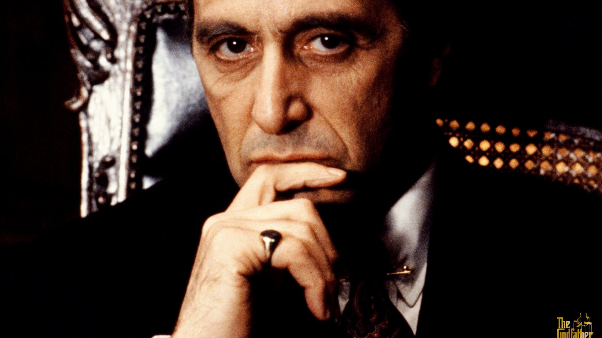 The Godfather: A 1990 American crime film produced and directed by Francis Ford Coppola, Al Pacino. 1920x1080 Full HD Background.