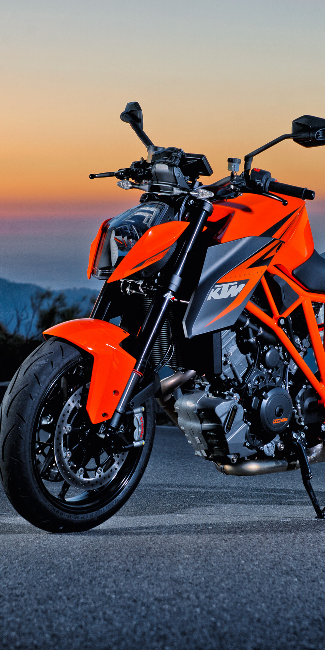Bike: KTM Duke, The company, known for its off-road motorcycles. 1080x2160 HD Wallpaper.