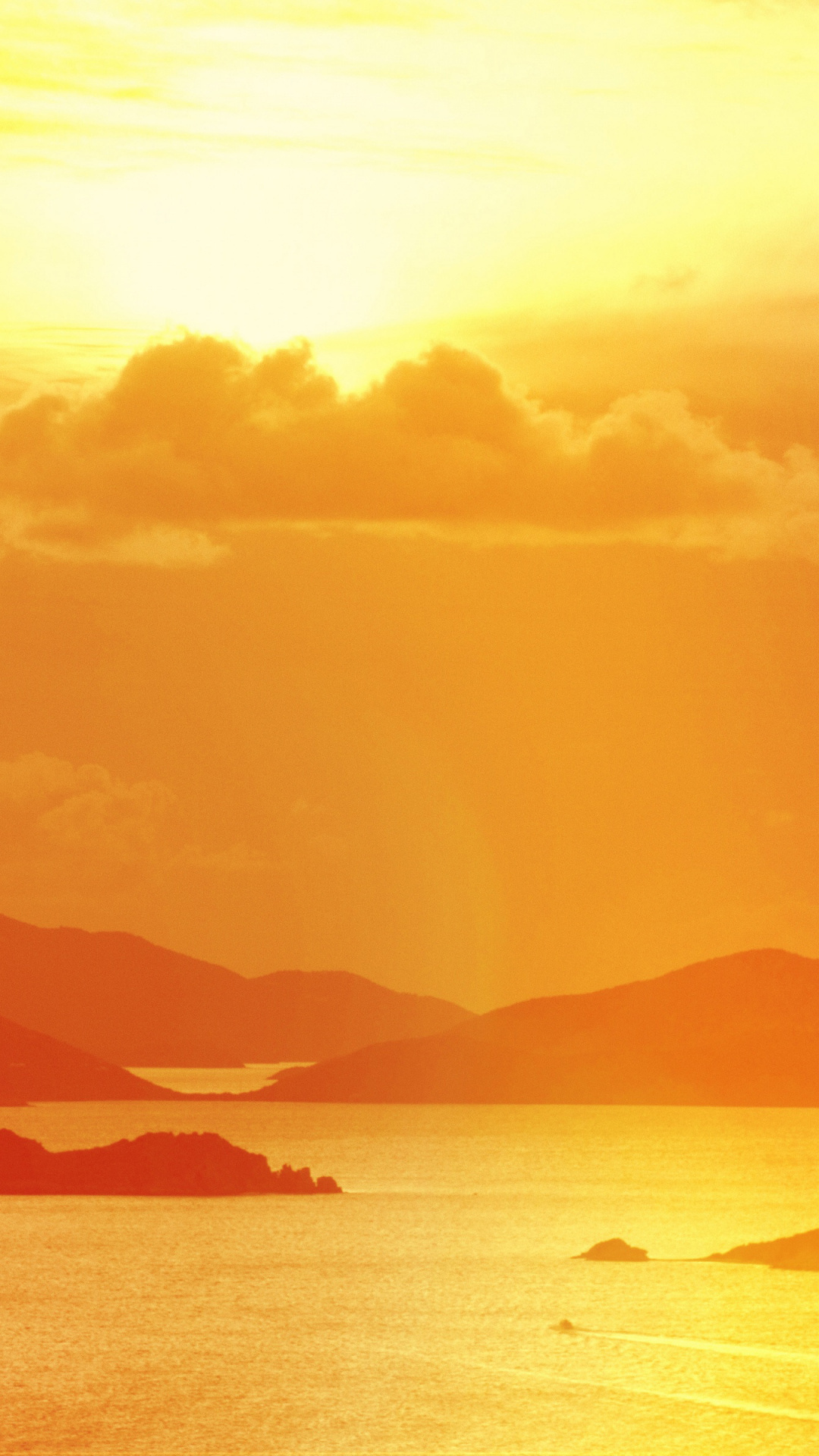 Sunset, British Virgin Islands, Wallpapers, Tablet, 1080x1920 Full HD Phone