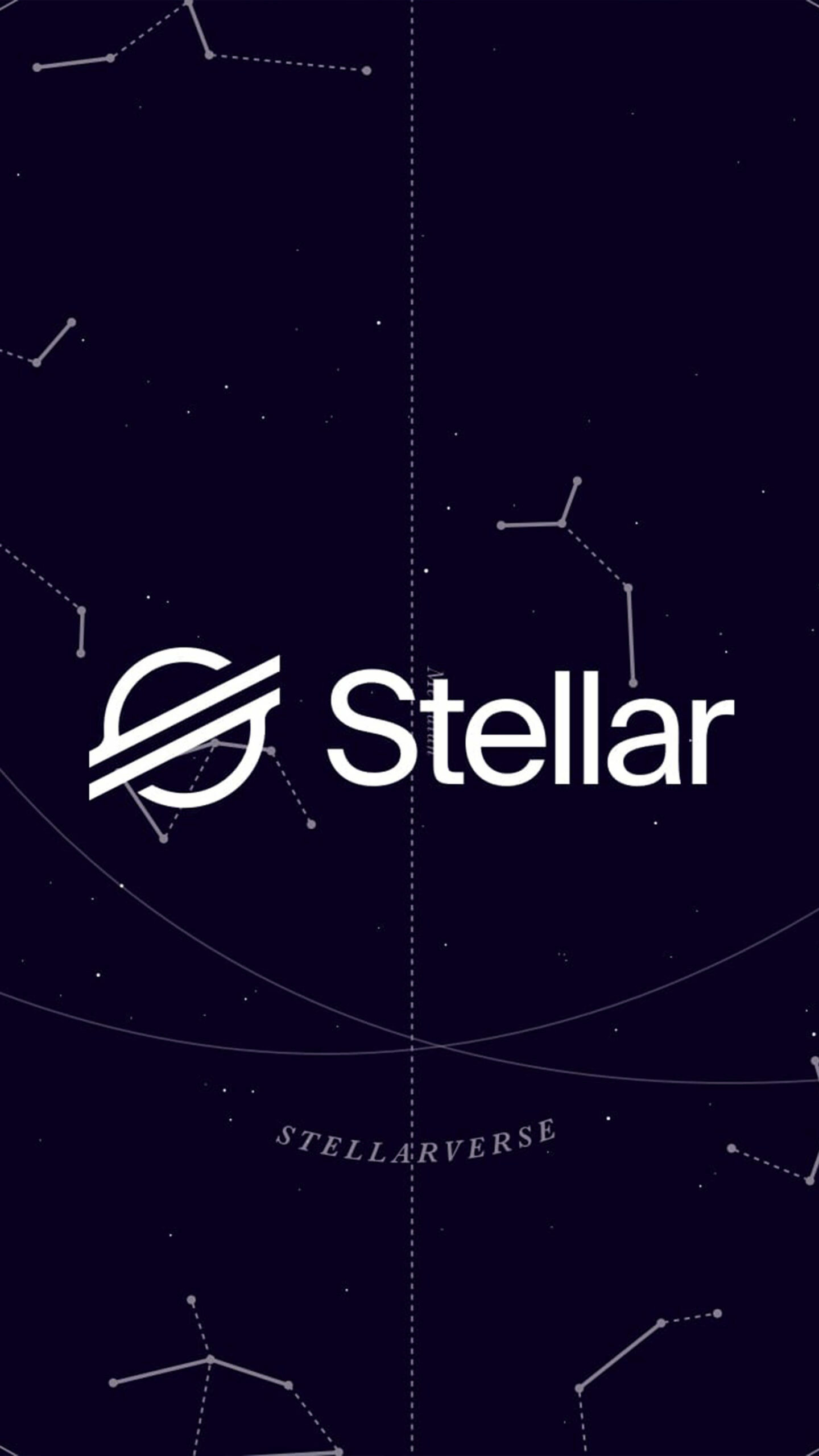 Cryptocurrency: Stellar Lumens, An open source, decentralized protocol. 1440x2560 HD Background.