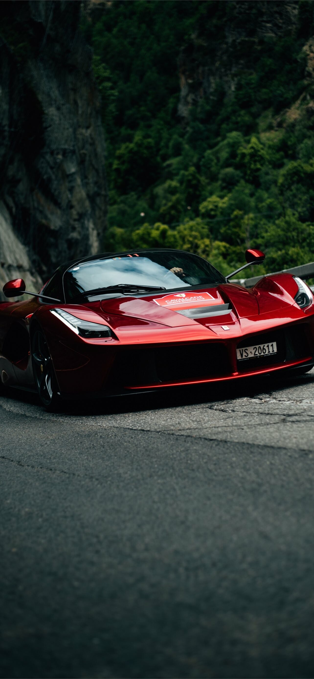 Ferrari: LaFerrari, Project name F150, A limited production mid-engine mild hybrid sports car. 1290x2780 HD Background.