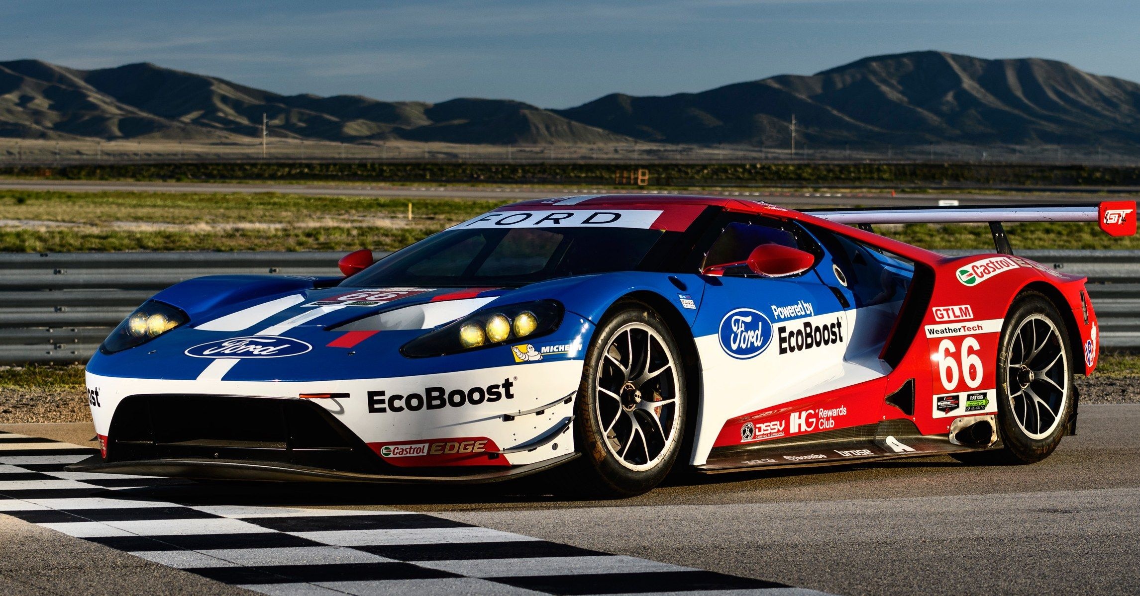 Le Mans (Sports), Ford GT supercar, Super cars racing, Engine technology, 2300x1200 HD Desktop