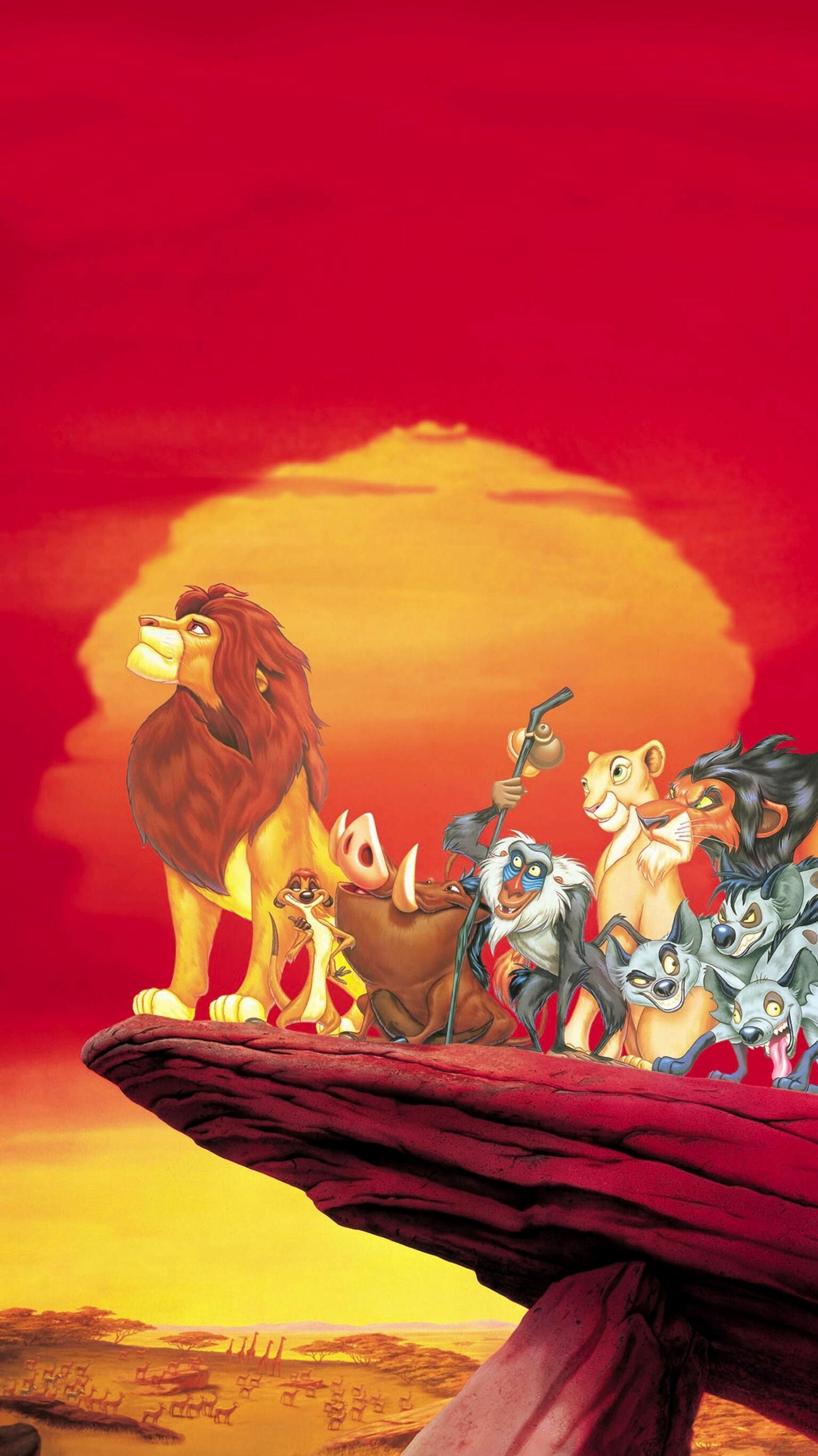 The Lion King: The story of Simba, a lion cub who is to succeed his father, Mufasa. 1540x2740 HD Background.