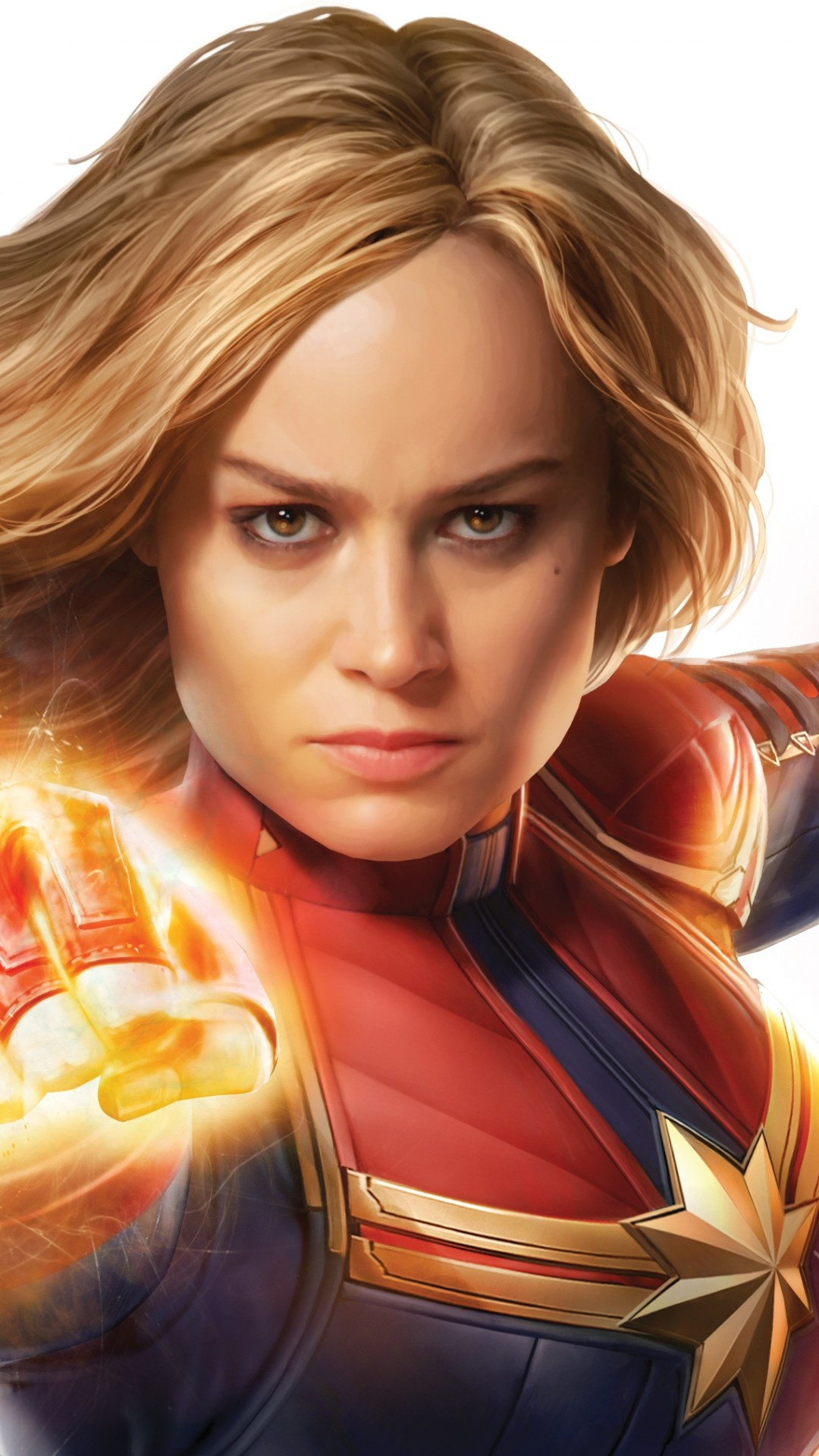 Brie Larson, Captain Marvel, Download, iPhone, 1080x1920 Full HD Phone
