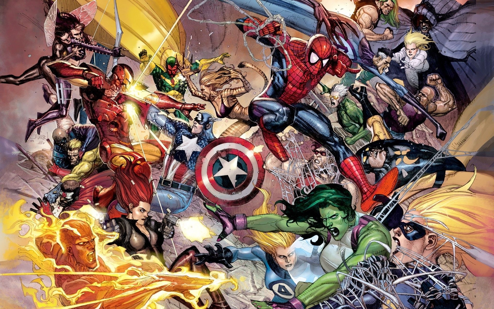 Marvel Comic 4K wallpapers, Incredible superheroes, High-quality backgrounds, 2050x1280 HD Desktop