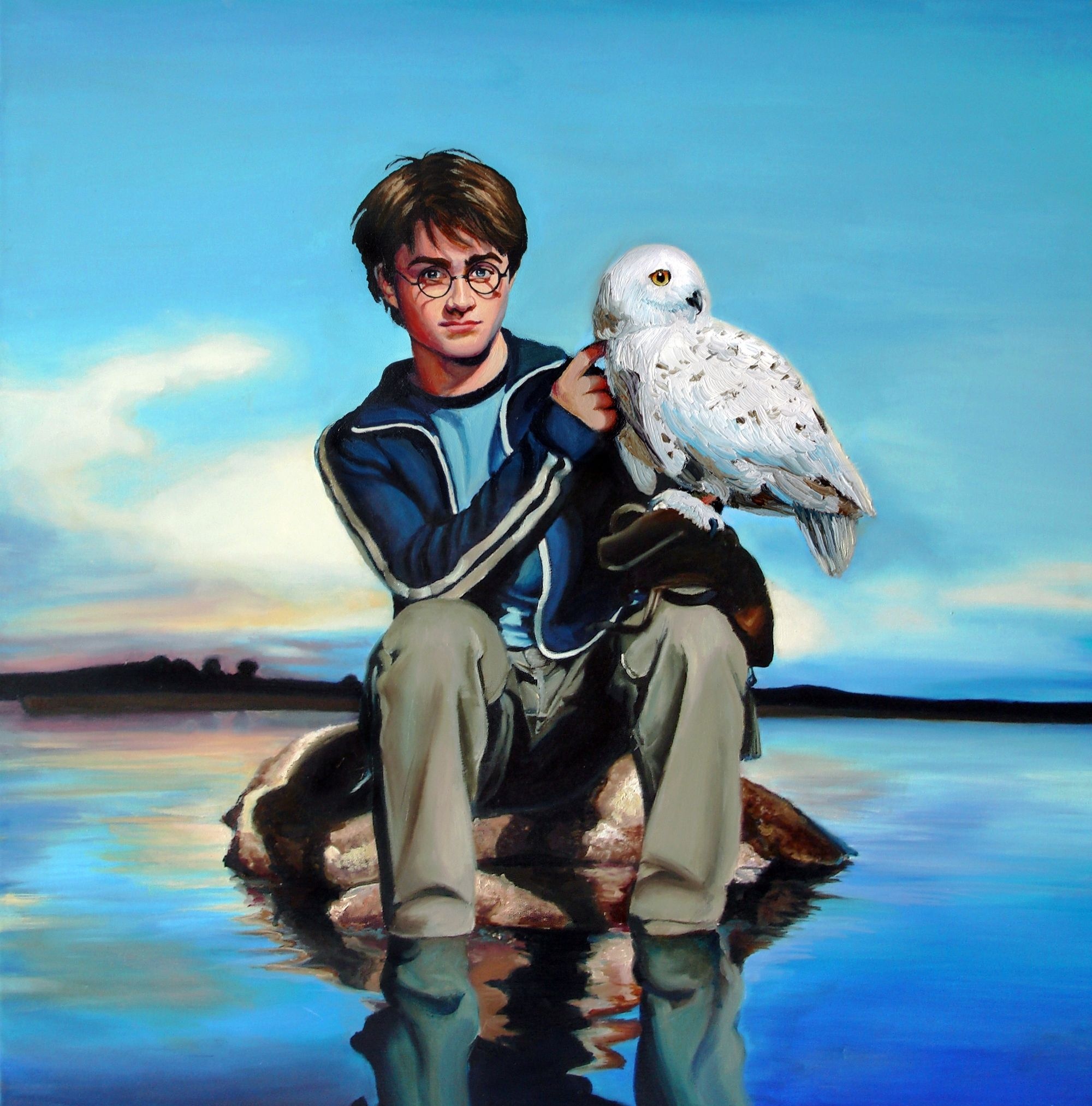 Hedwig: Died during the Battle of the Seven Potters, Harry Potter. 2000x2030 HD Background.