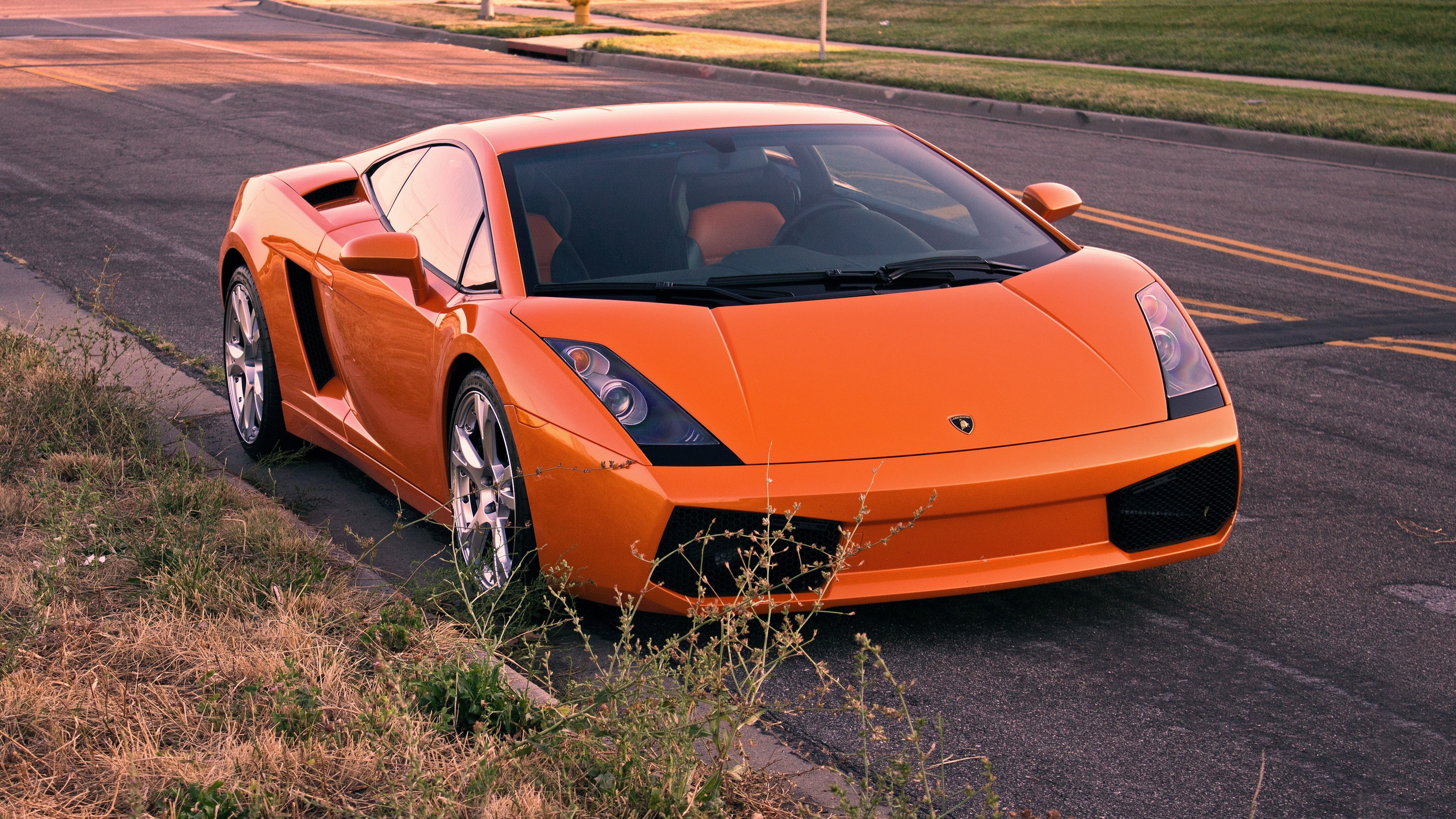 Sports car wallpaper, Orange Lamborghini, LP 550-2, Automotive excellence, 3840x2160 4K Desktop