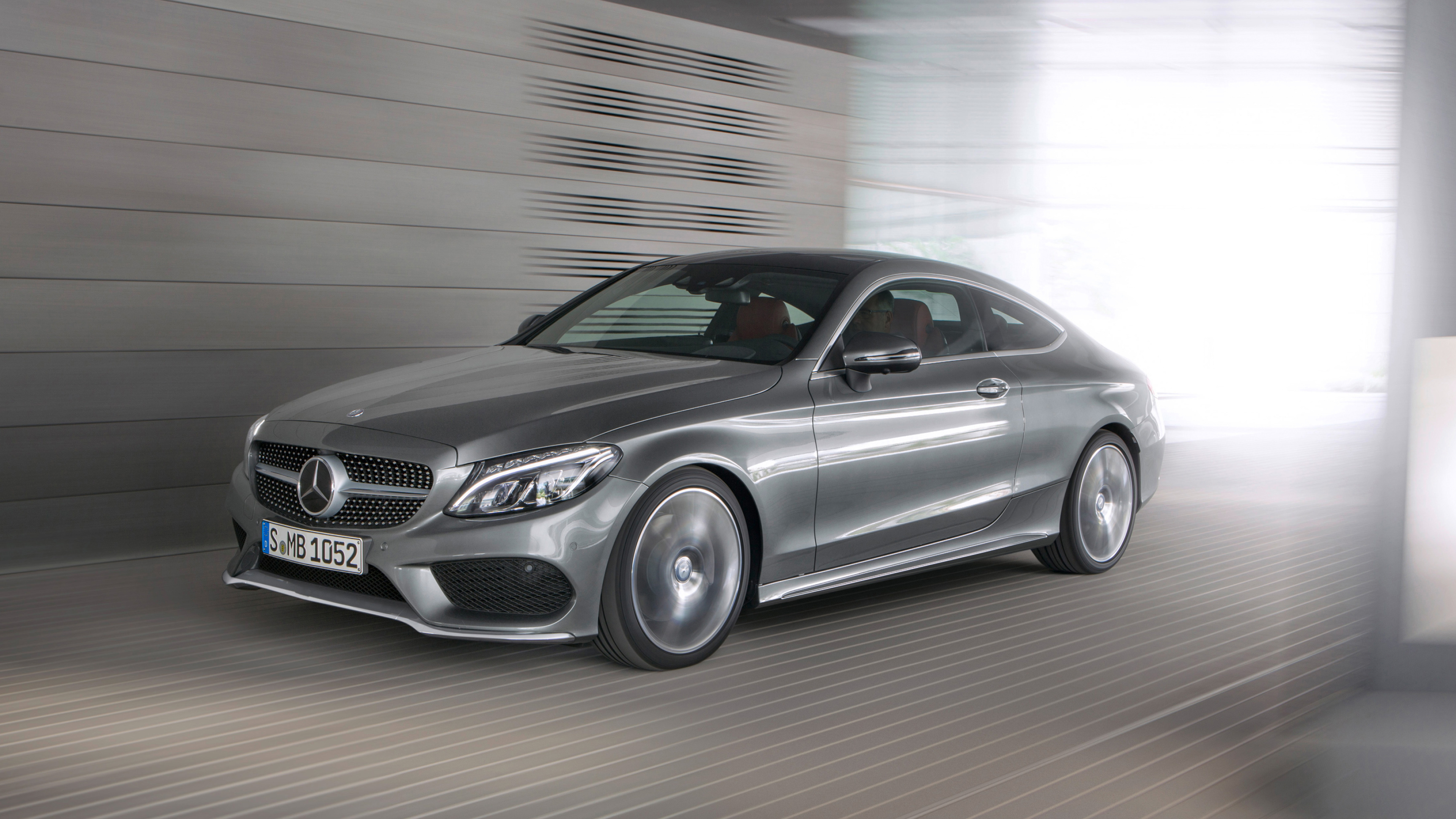 Mercedes-Benz C-Class coupe, Sporty and stylish, Captivating design, Thrilling performance, 3840x2160 4K Desktop