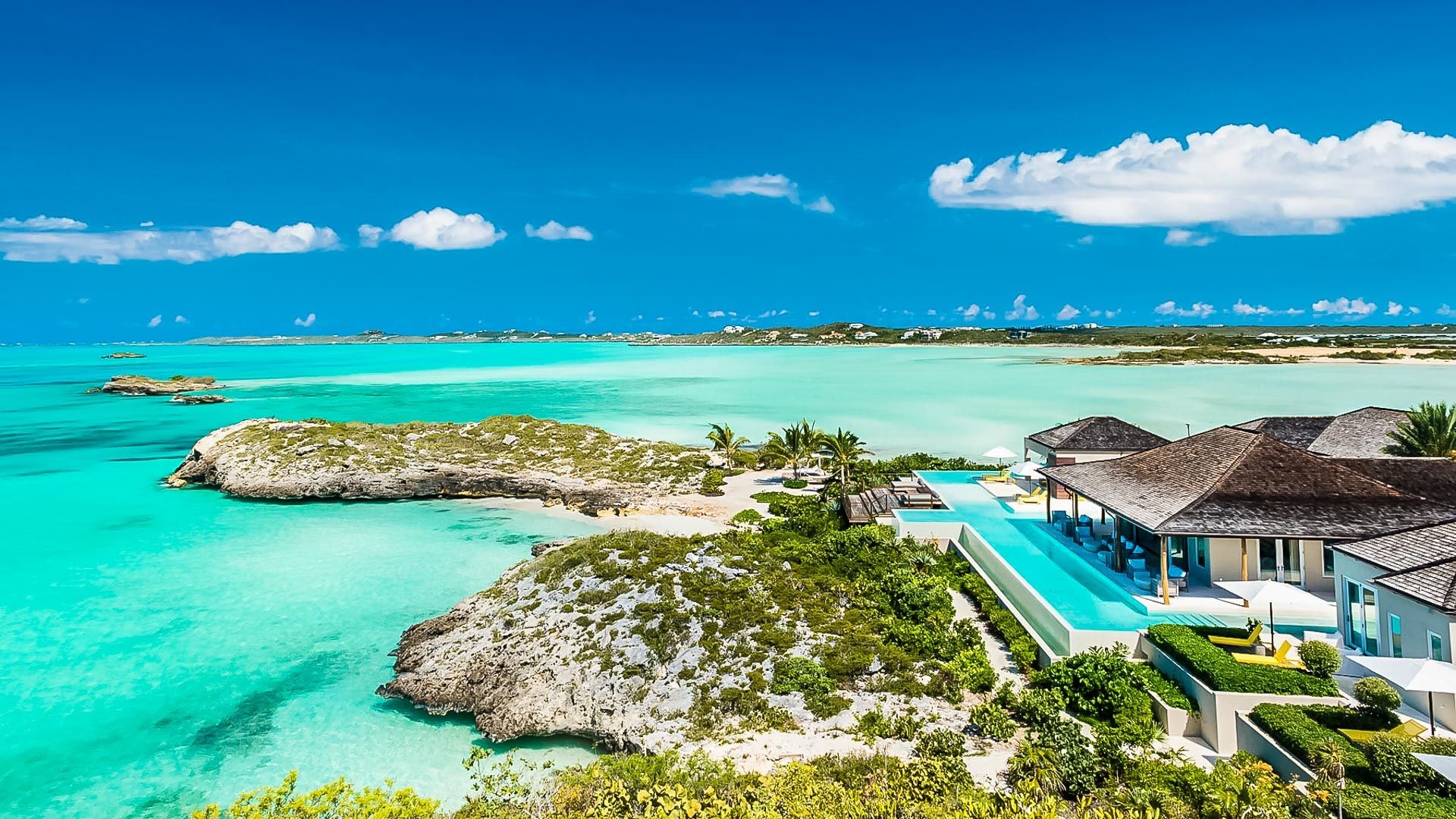 Turks and Caicos Islands Travels, Luxury retreats beach property, 1920x1080 Full HD Desktop