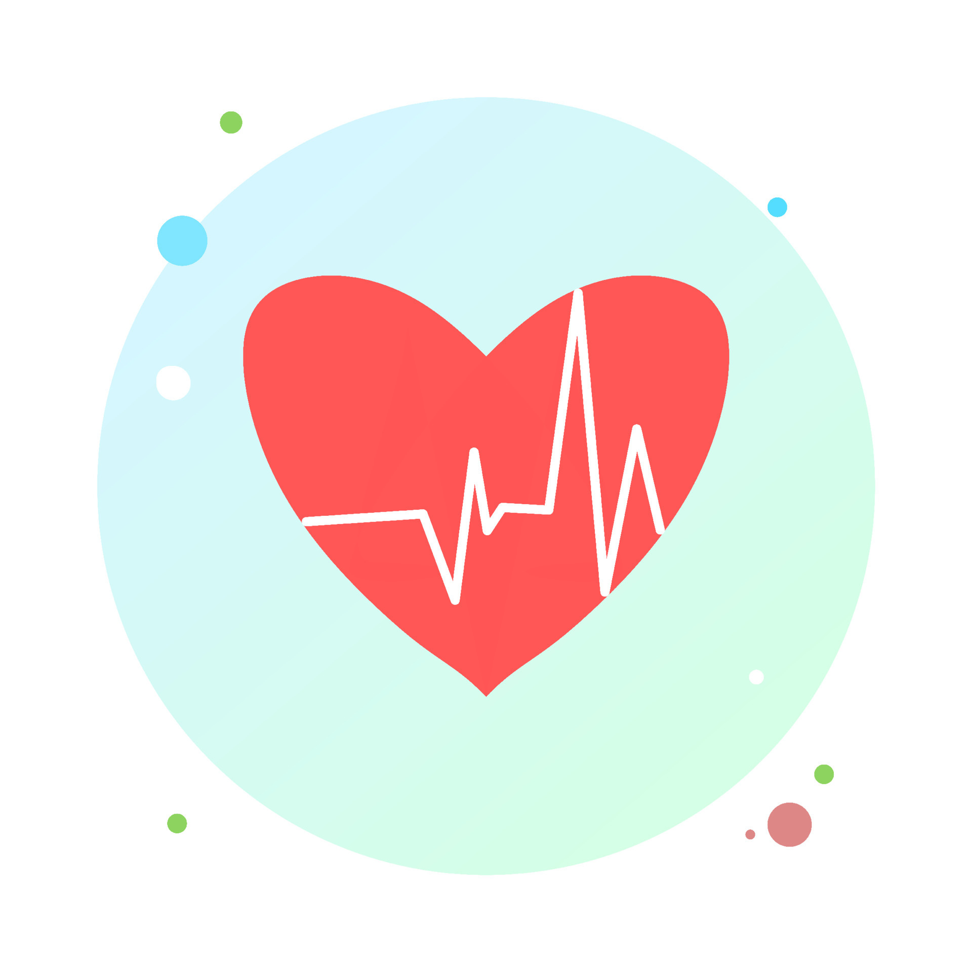 Heartbeat, Heart pulse icon, Healthcare design, Cardiology symbol, 1920x1920 HD Phone
