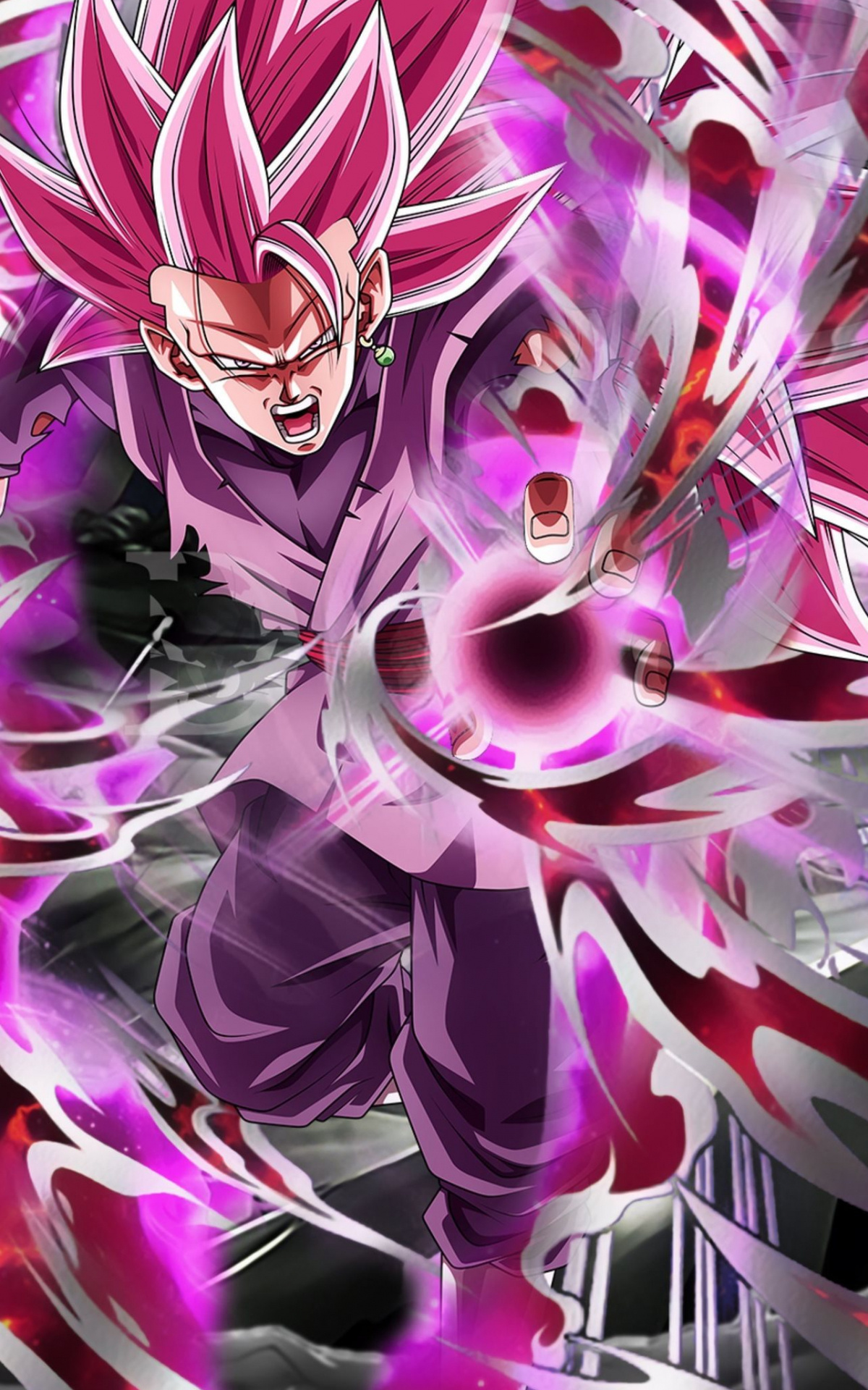 Black Goku's power, Mobile wallpapers, Dark transformations, Epic battles, 1200x1920 HD Handy