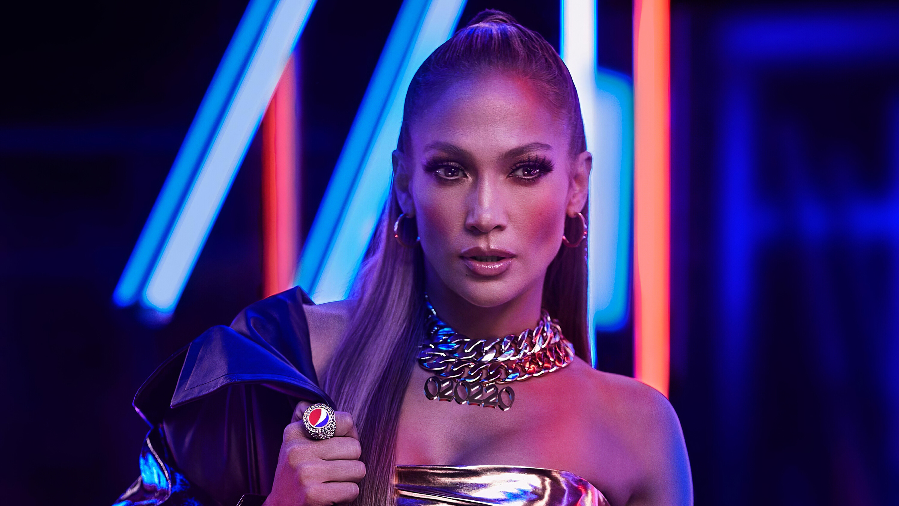 Jennifer Lopez: The multi-talented celebrity, NFL Super Bowl LIV, 2019. 3000x1690 HD Wallpaper.