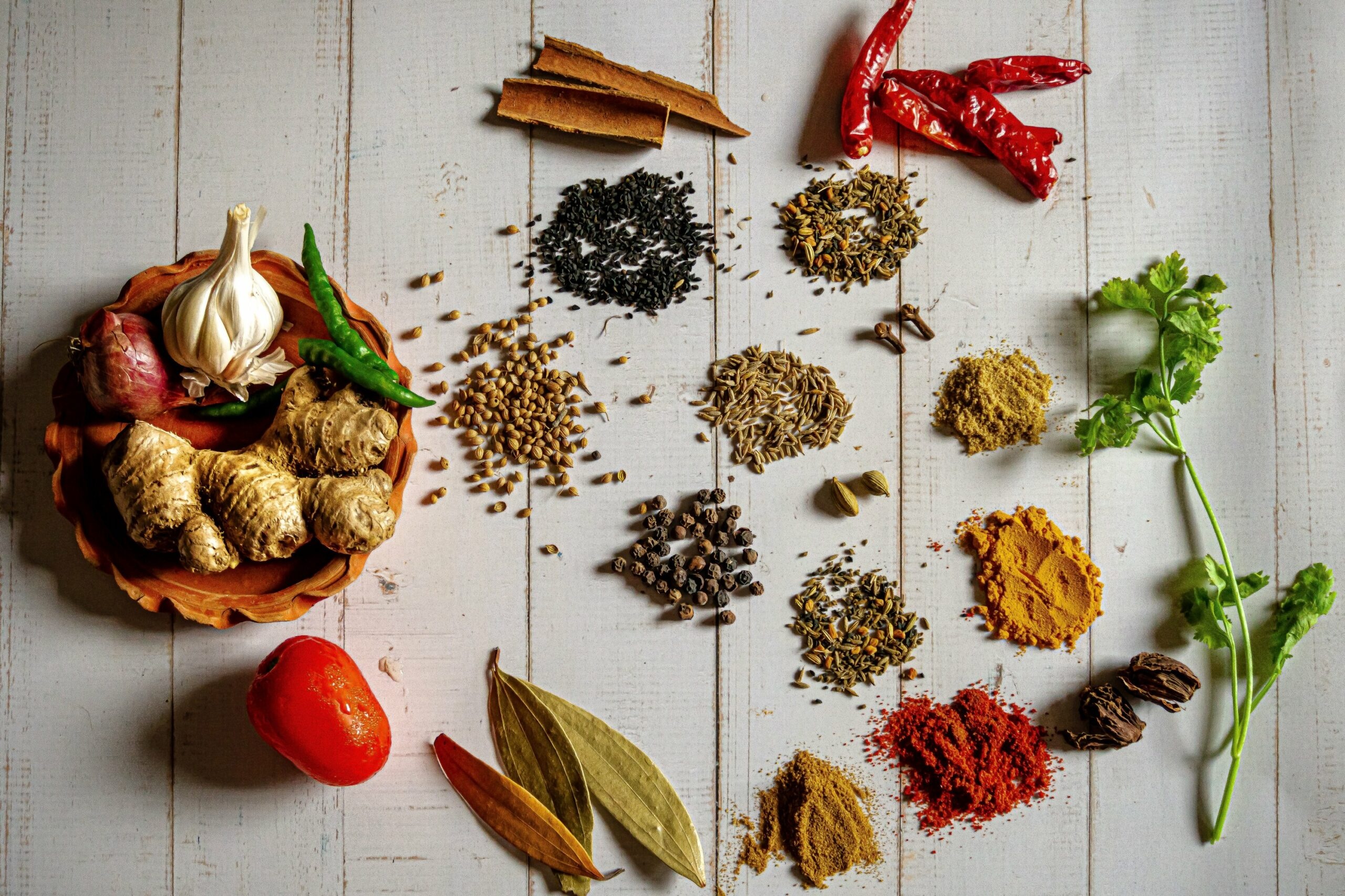 Spices: A spice blend for every occasion, Parsley, Ginger, Garlic. 2560x1710 HD Wallpaper.