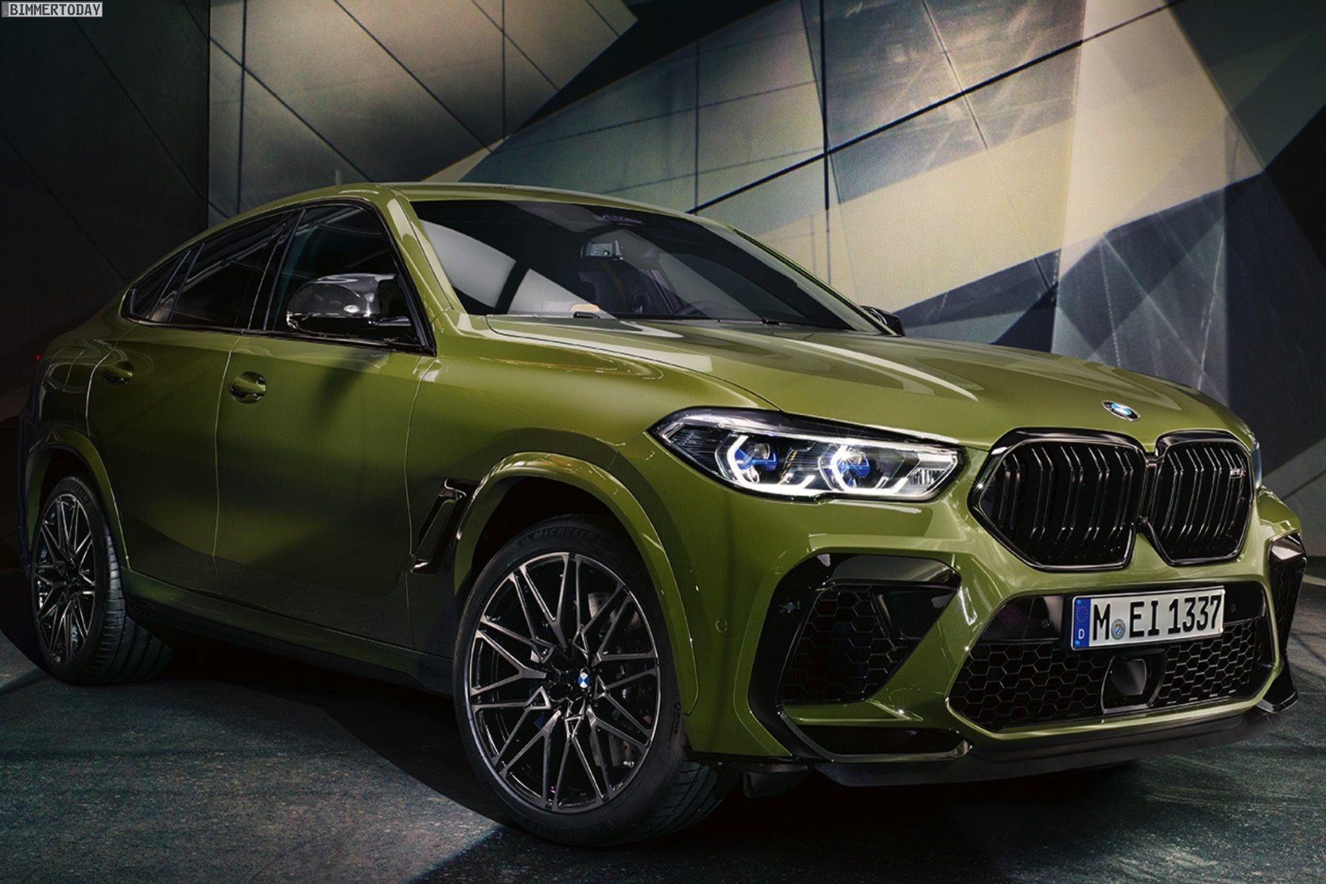 BMW X6, Exudes extroverted style, Competition model, Urban green color, 1920x1280 HD Desktop