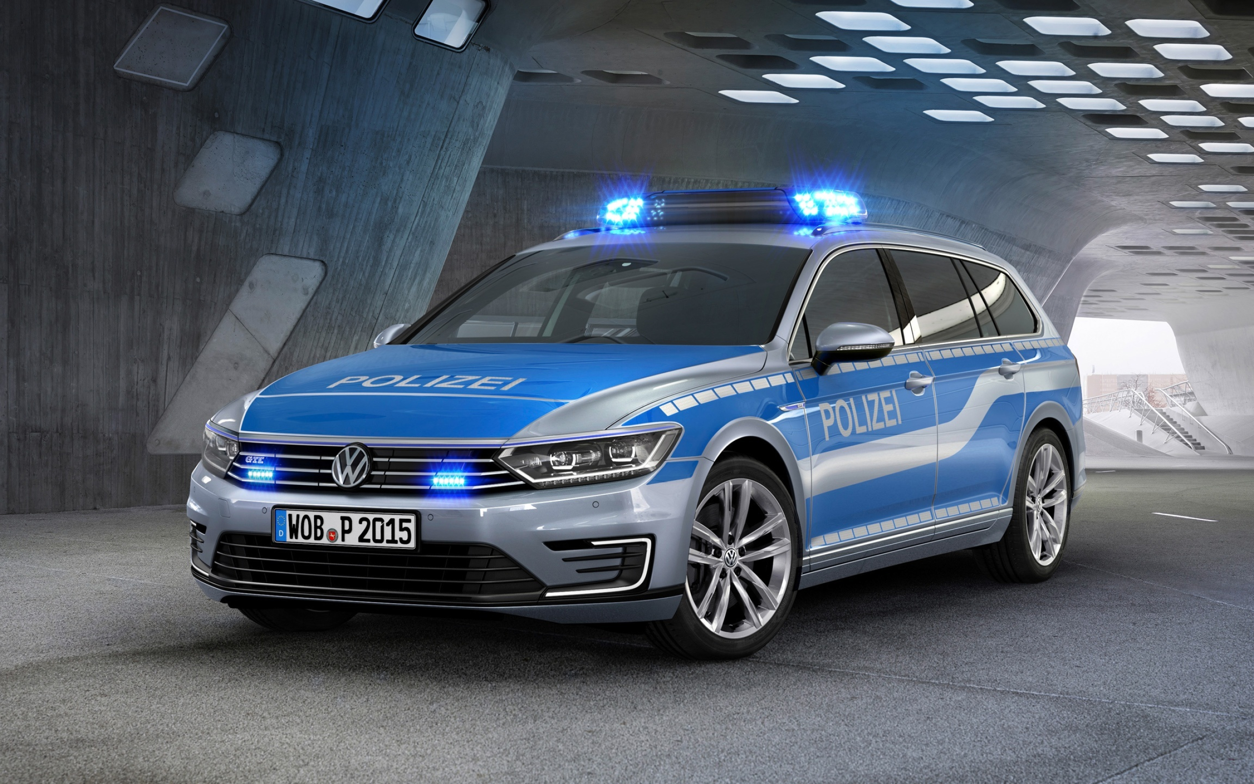 Volkswagen Passat, GTE German police car, Law enforcement, High-definition, 2560x1600 HD Desktop