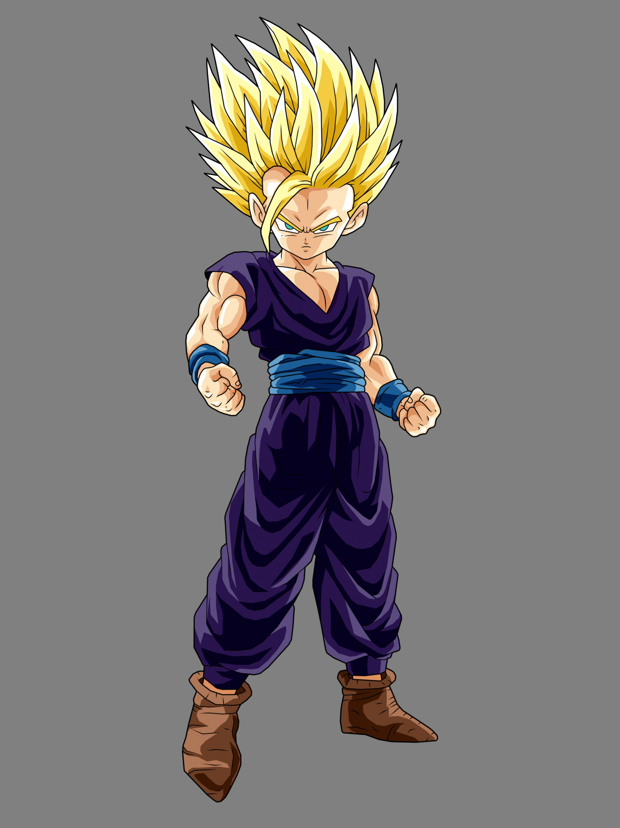 Gohan: Dragon Ball Z, A character who eventually started a family with the Human woman Videl. 2050x2740 HD Wallpaper.