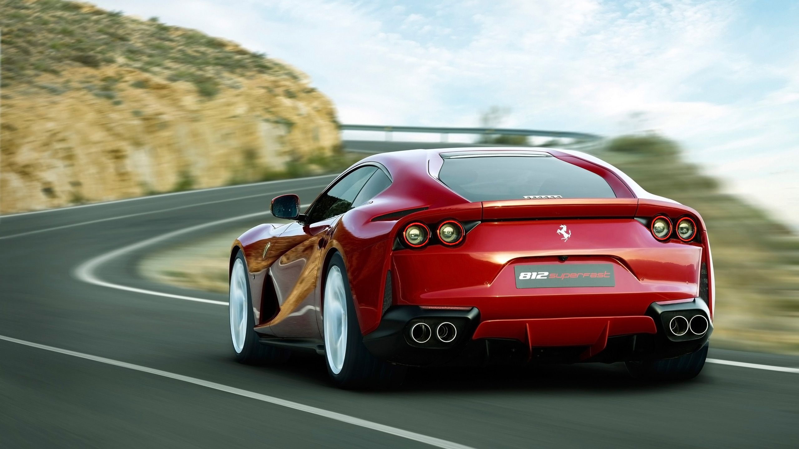 Ferrari gray desktop wallpaper, Dual monitor excellence, Ferrari's HD glory, Car enthusiast's dream, 2560x1440 HD Desktop
