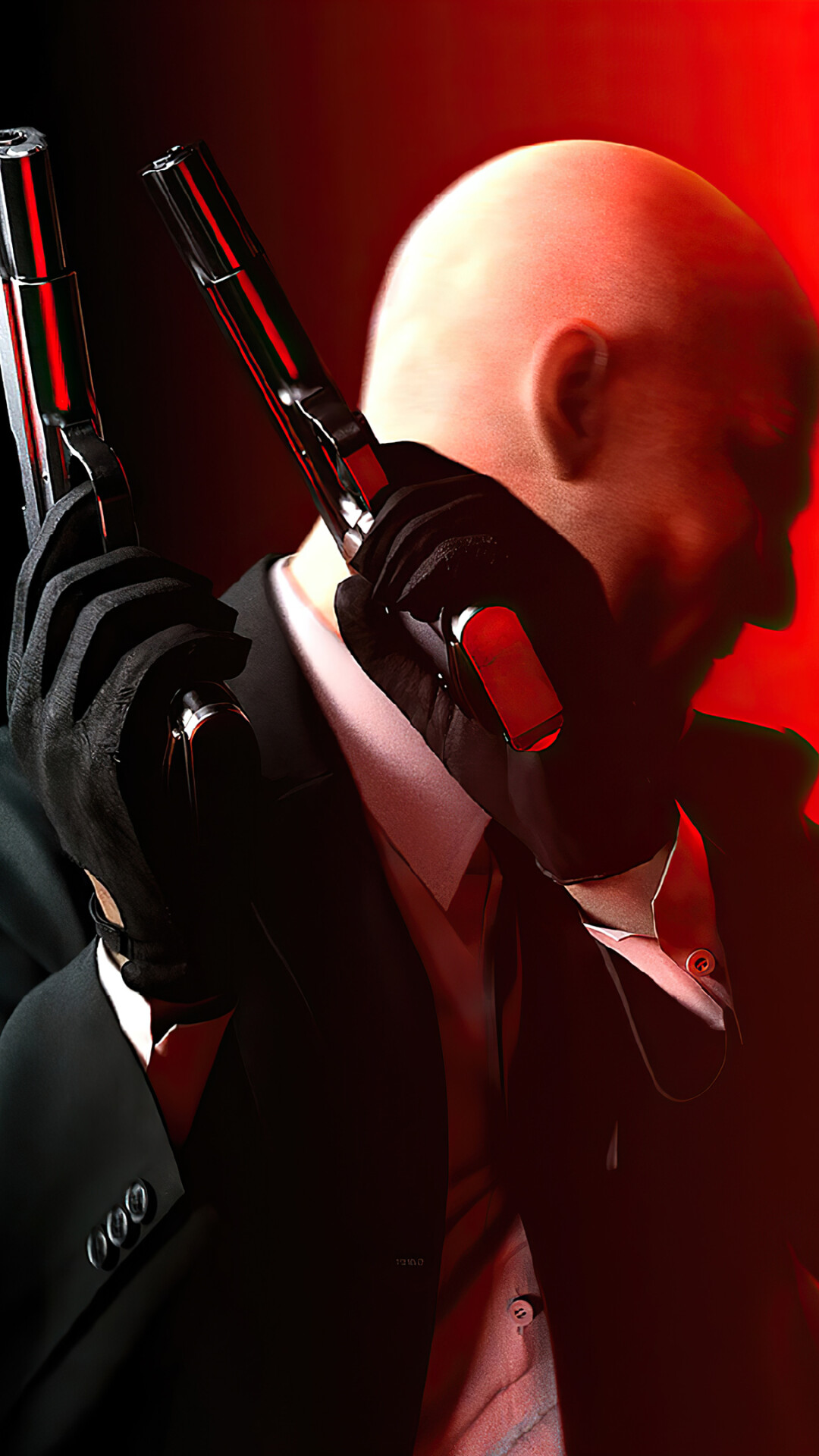 Hitman (Game): Known as 47, Featured in all games of the series, as well as various spin-off media, including two theatrically released films. 1080x1920 Full HD Background.