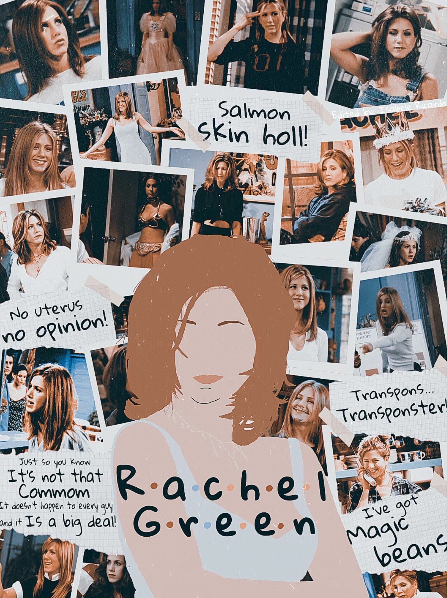 Friends (TV Series): Rachel, A fashion enthusiast and Monica Geller's best friend from childhood. 1540x2050 HD Background.