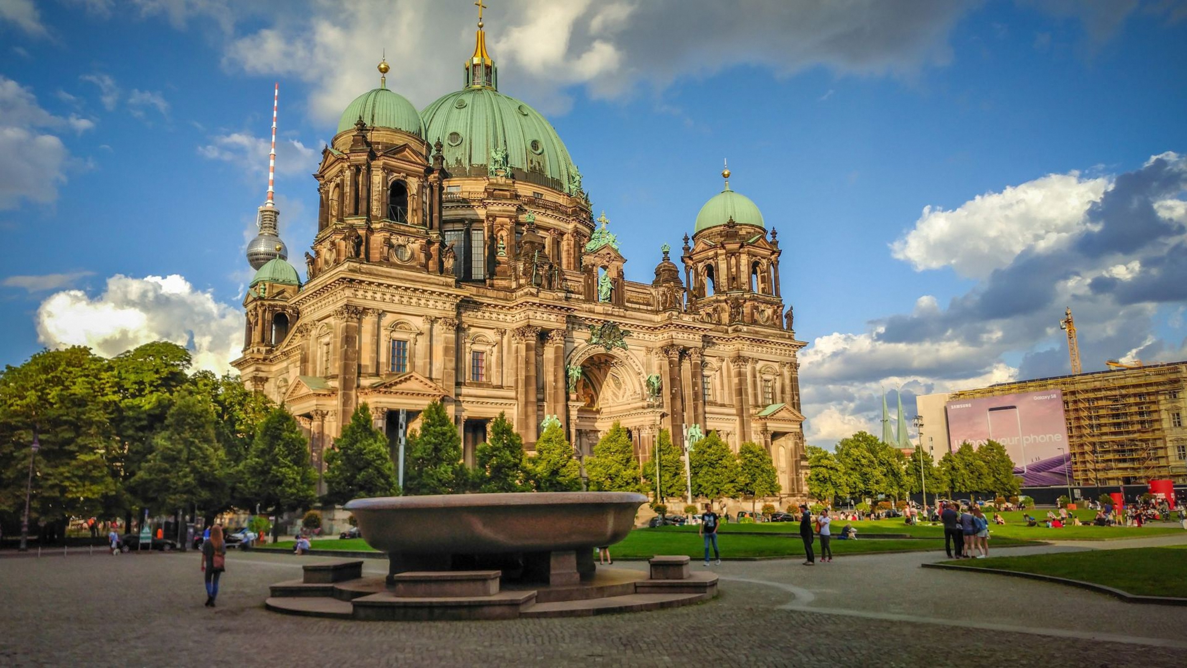 Berlin Cathedral, HD wallpaper, Iconic structure, Stunning beauty, 3840x2160 4K Desktop