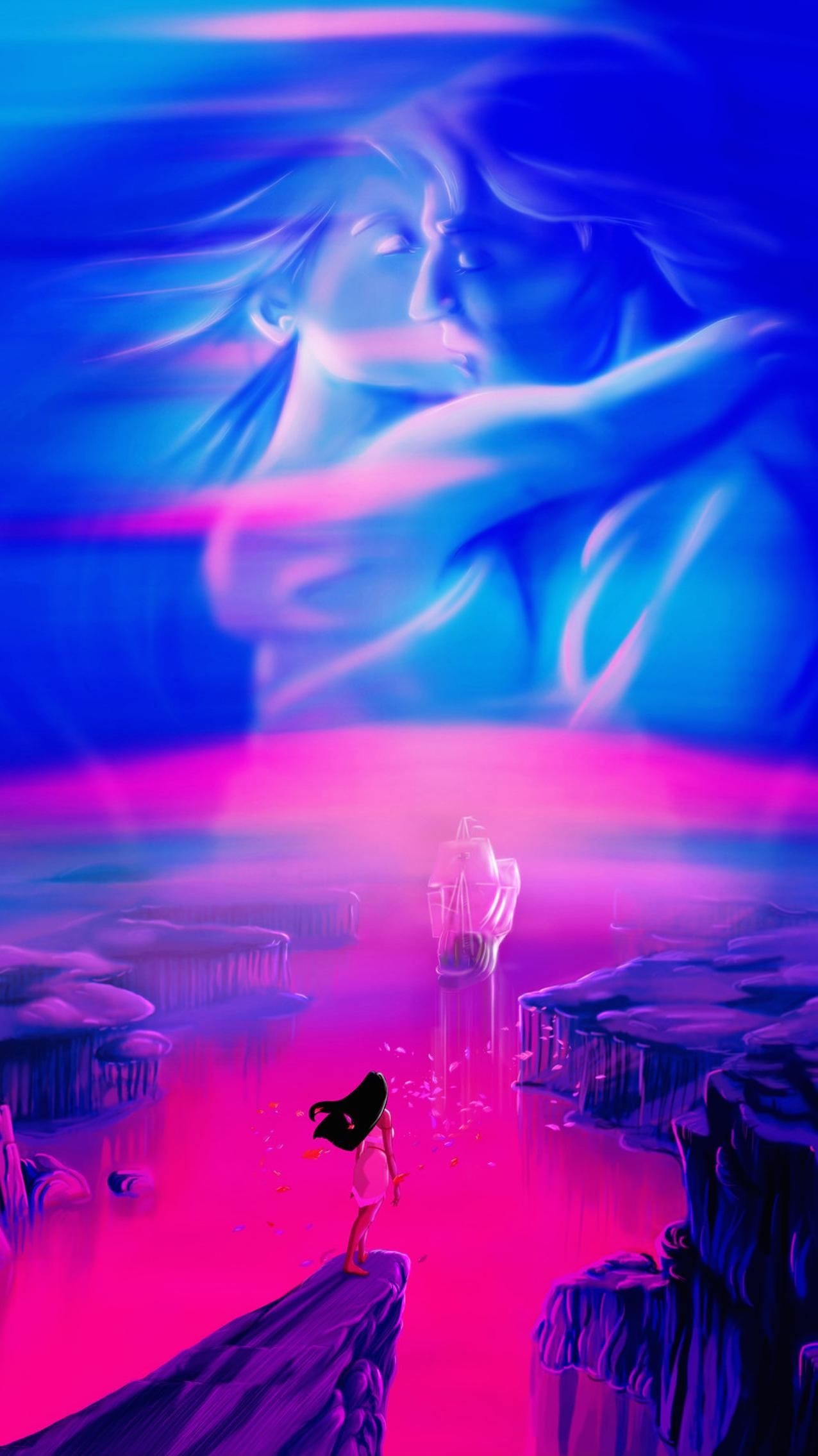 Pocahontas phone wallpaper, Disney princess, Colors of the wind, Breath-taking visuals, 1280x2270 HD Phone
