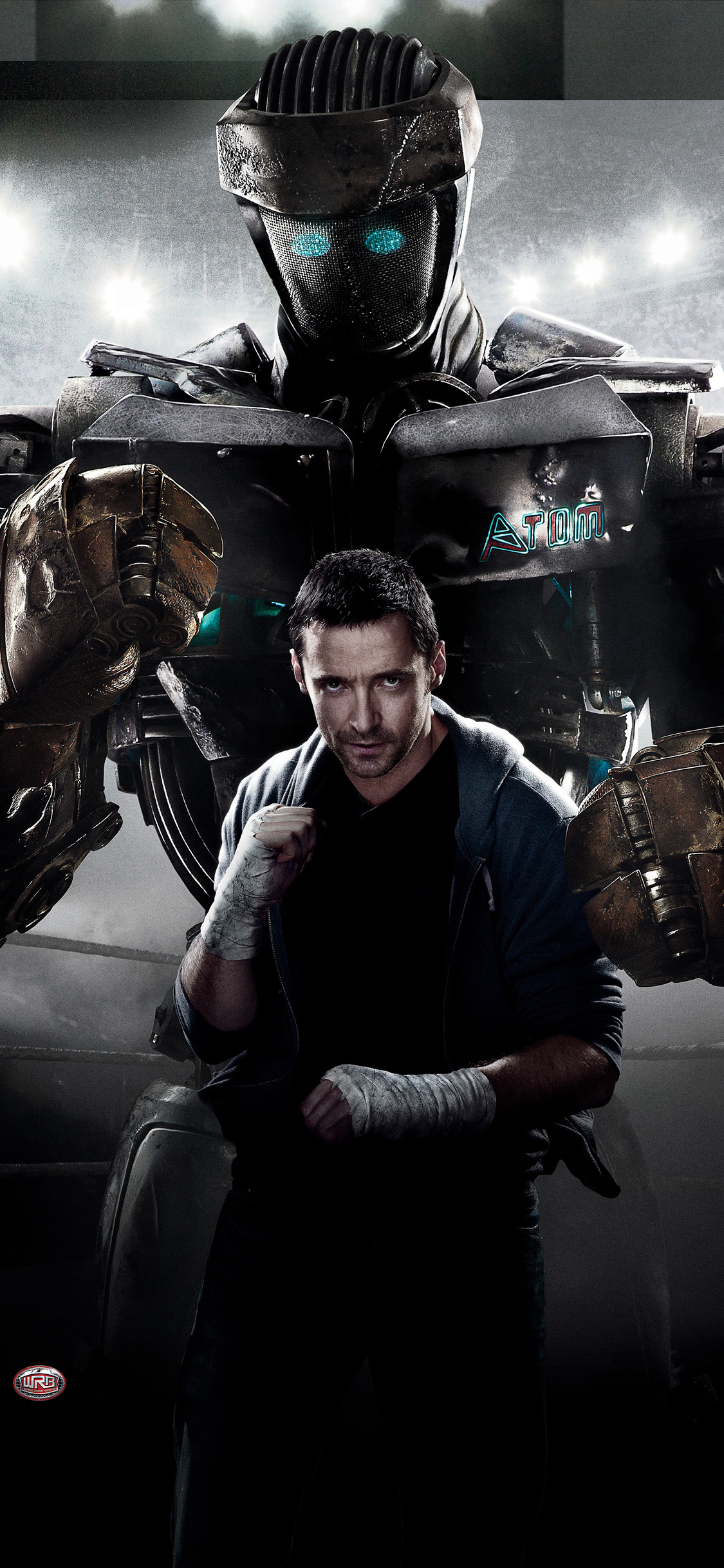 Real Steel: Charlie Kenton, A former boxer. 1130x2440 HD Background.
