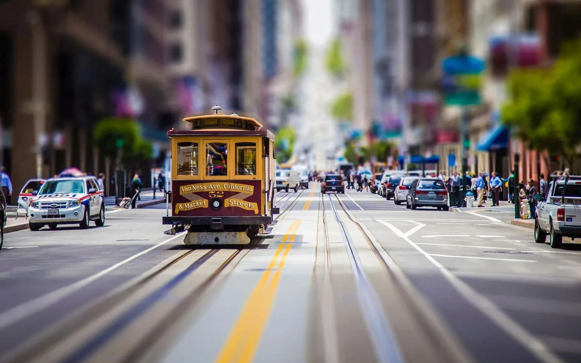 San Francisco: Cable car, Infrastructure, SFC. 1920x1200 HD Background.