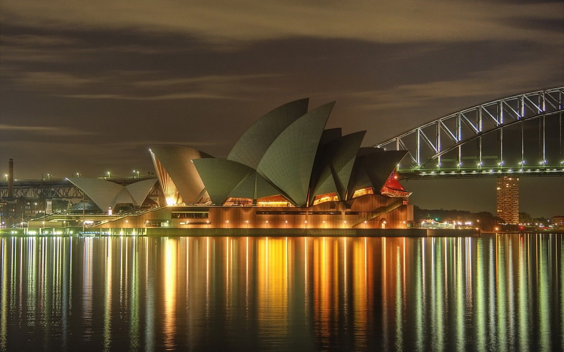 Sydney: Opera House was completed by an Australian architectural team headed by Peter Hall. 1920x1200 HD Wallpaper.
