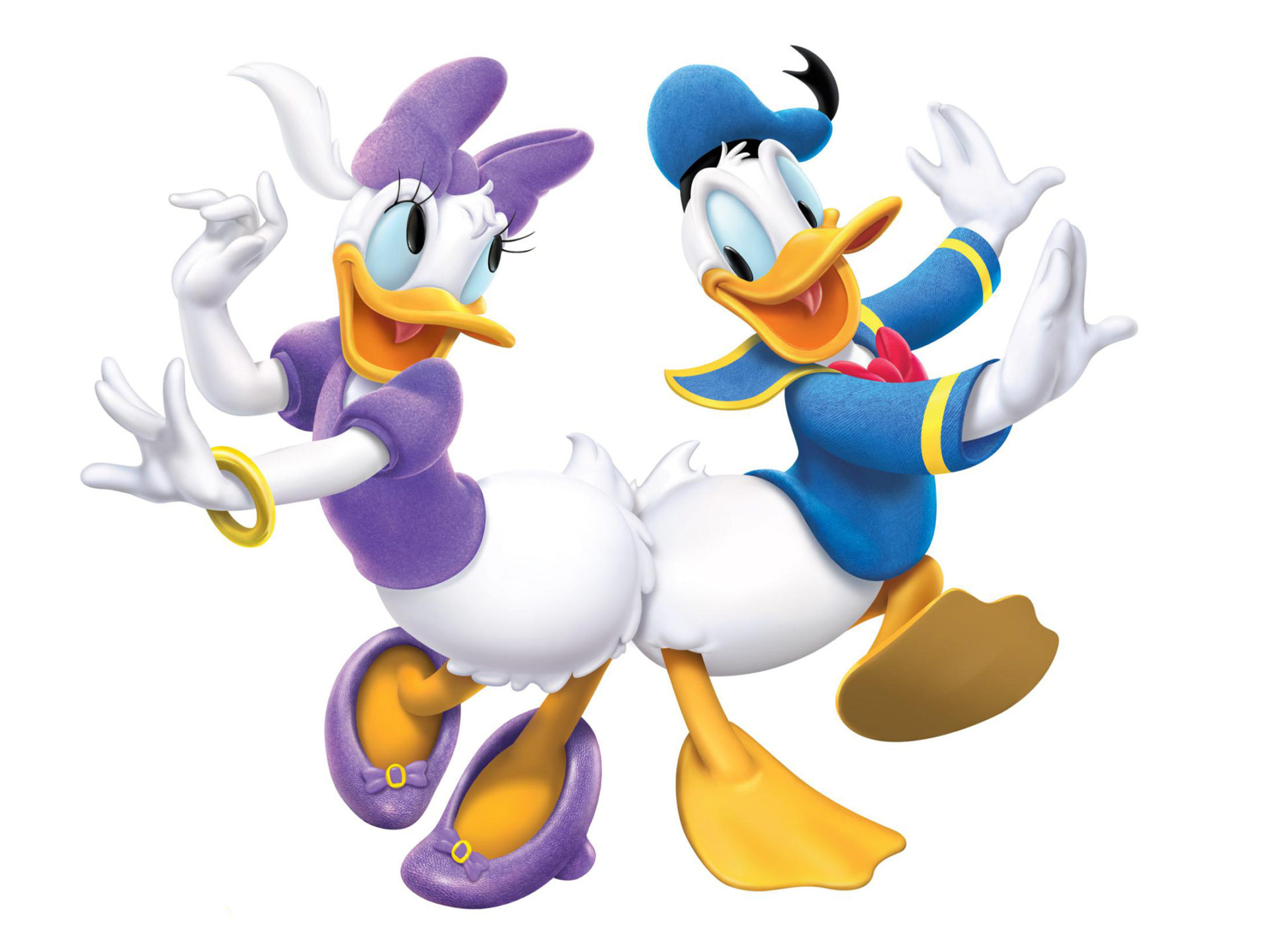 Donald Duck: Donald's girlfriend, Daisy, Walt Disney. 1920x1440 HD Background.