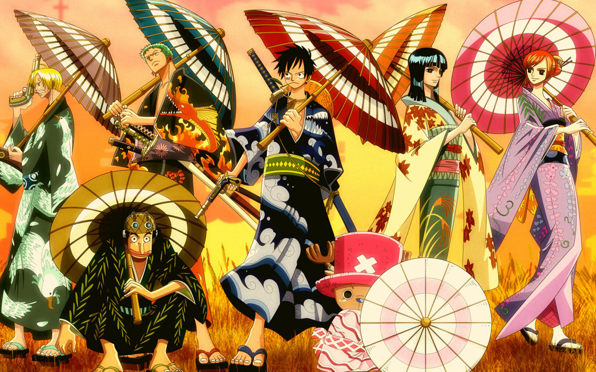 One Piece: "We Are!", won the Animation Kobe Theme Song Award of the year 2000. 1920x1200 HD Wallpaper.