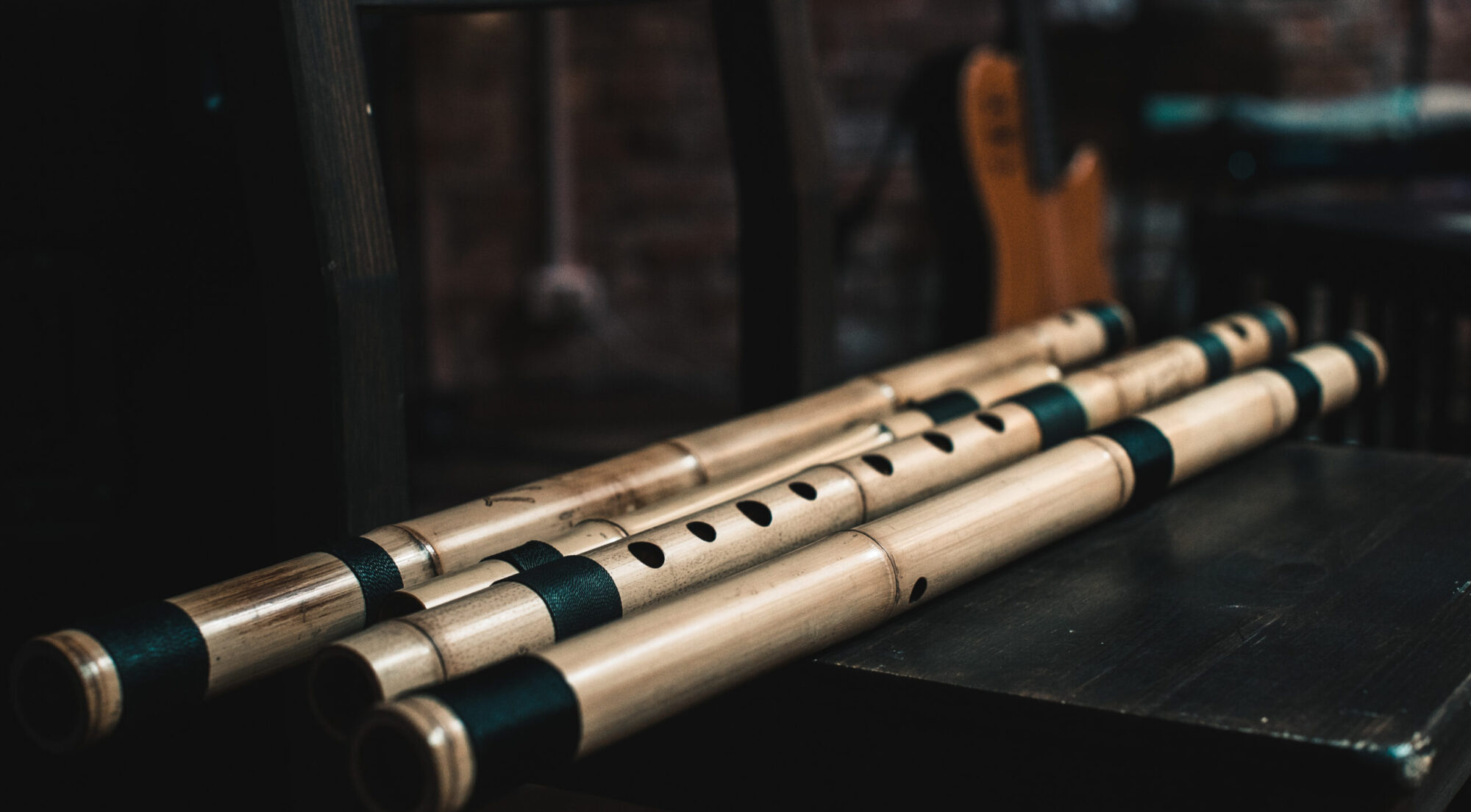 Flute: A classical music instrument of the woodwind group, A reedless wind instrument. 2000x1110 HD Wallpaper.